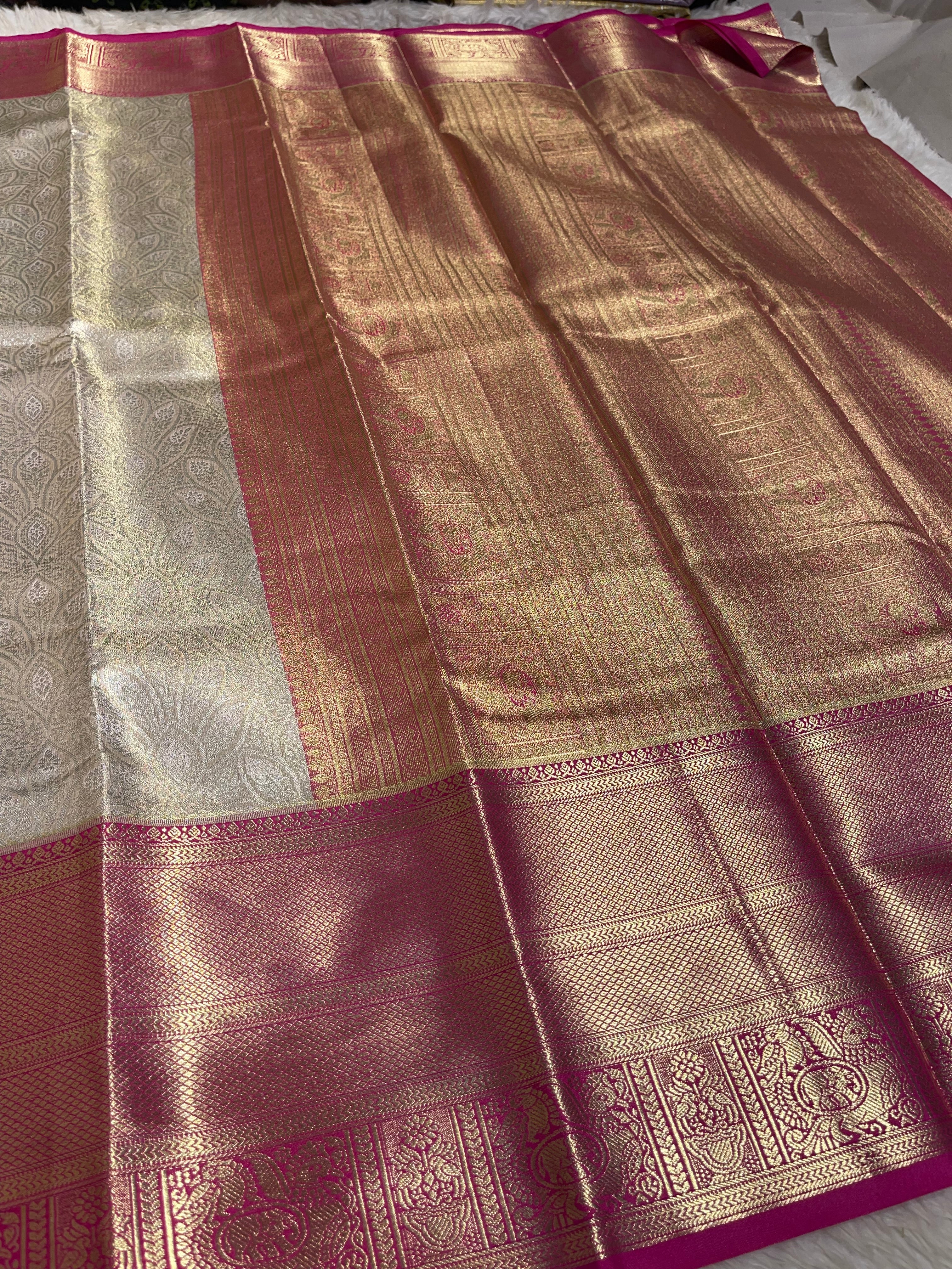 SWAYAMVARAM-HALFWHITE WITH PINK SAREE
