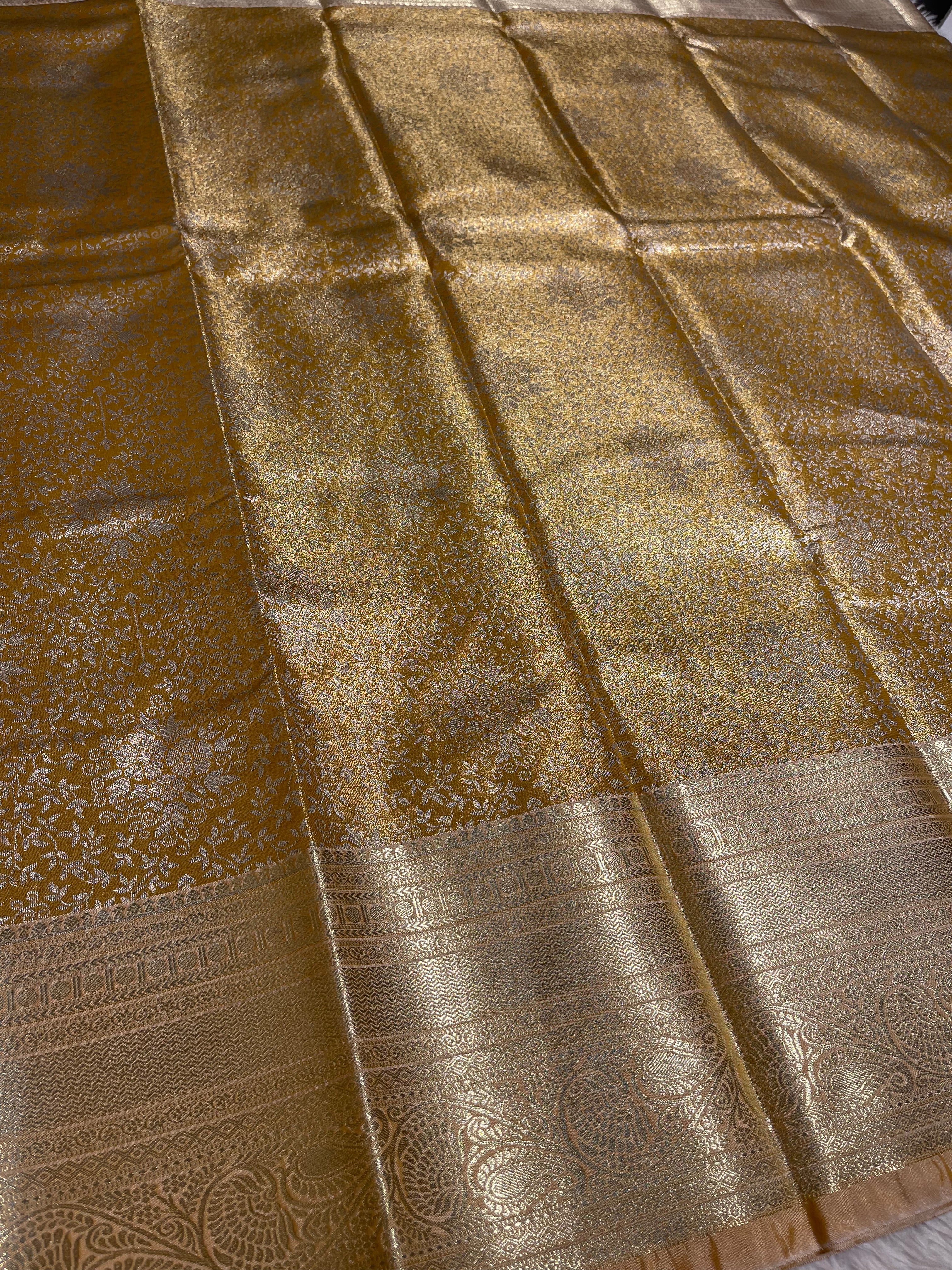 SWAYAMVARAM-YELLOW GOLD BRIDAL SAREE