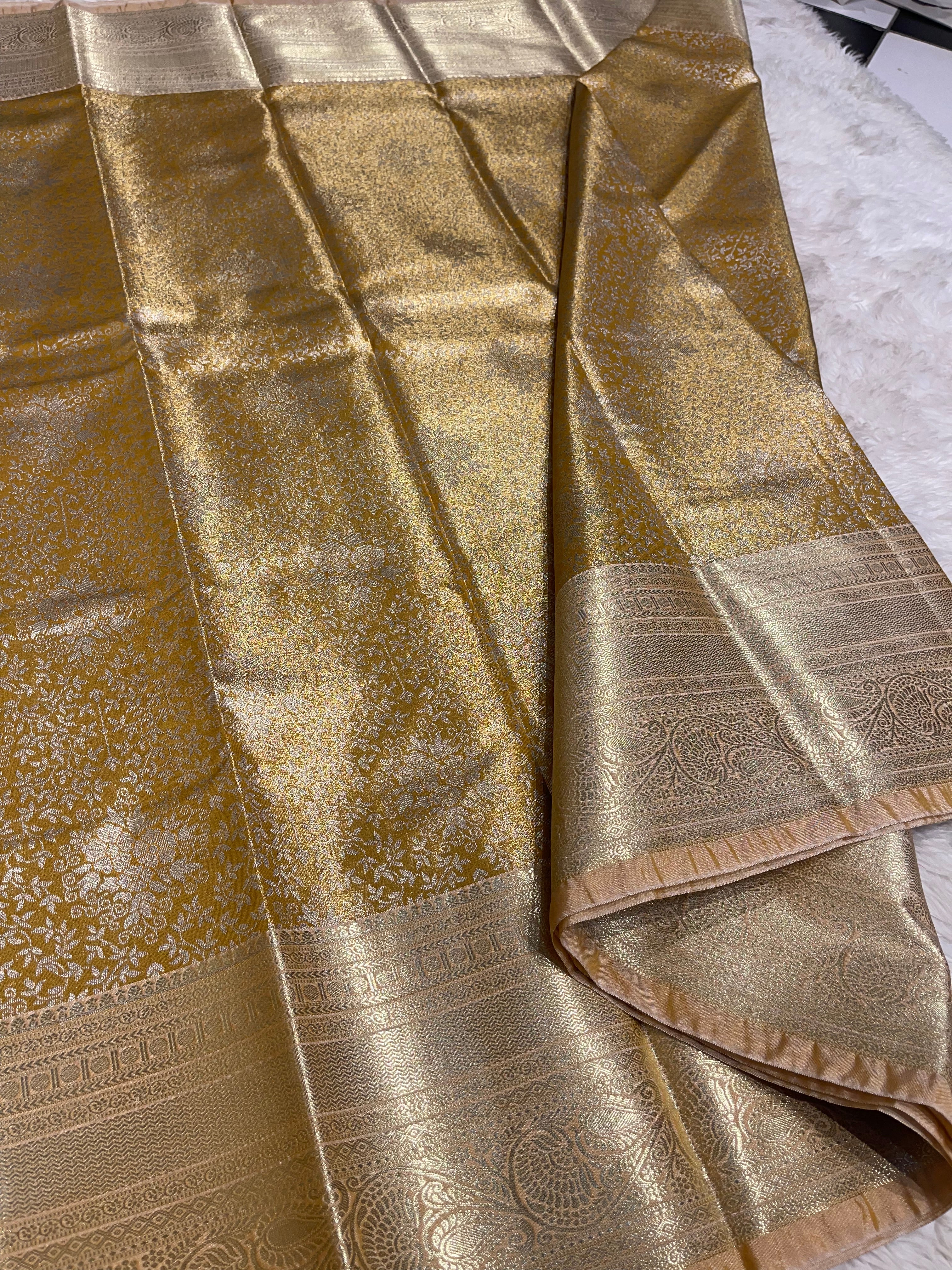 SWAYAMVARAM-YELLOW GOLD BRIDAL SAREE