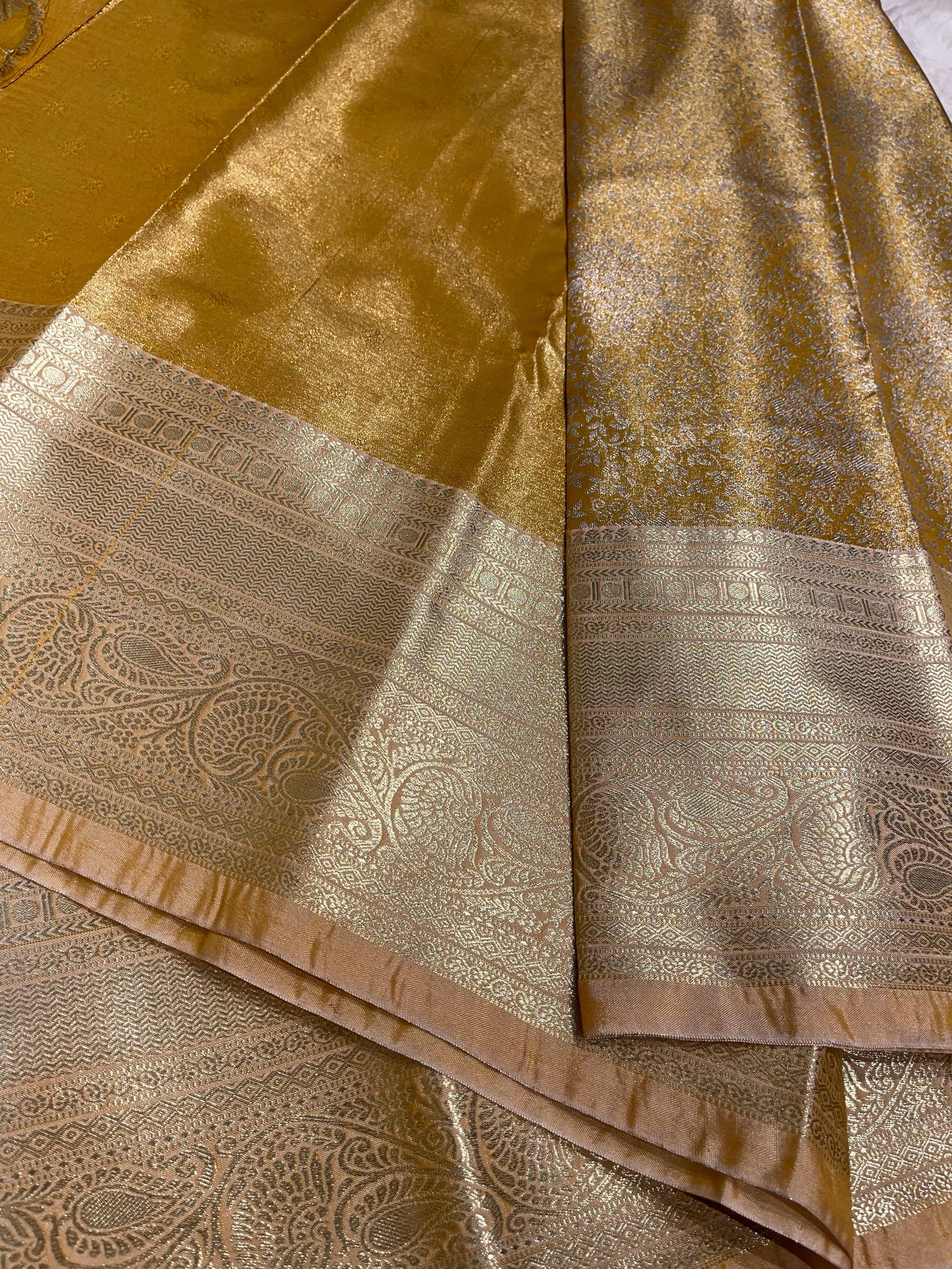SWAYAMVARAM-YELLOW GOLD BRIDAL SAREE