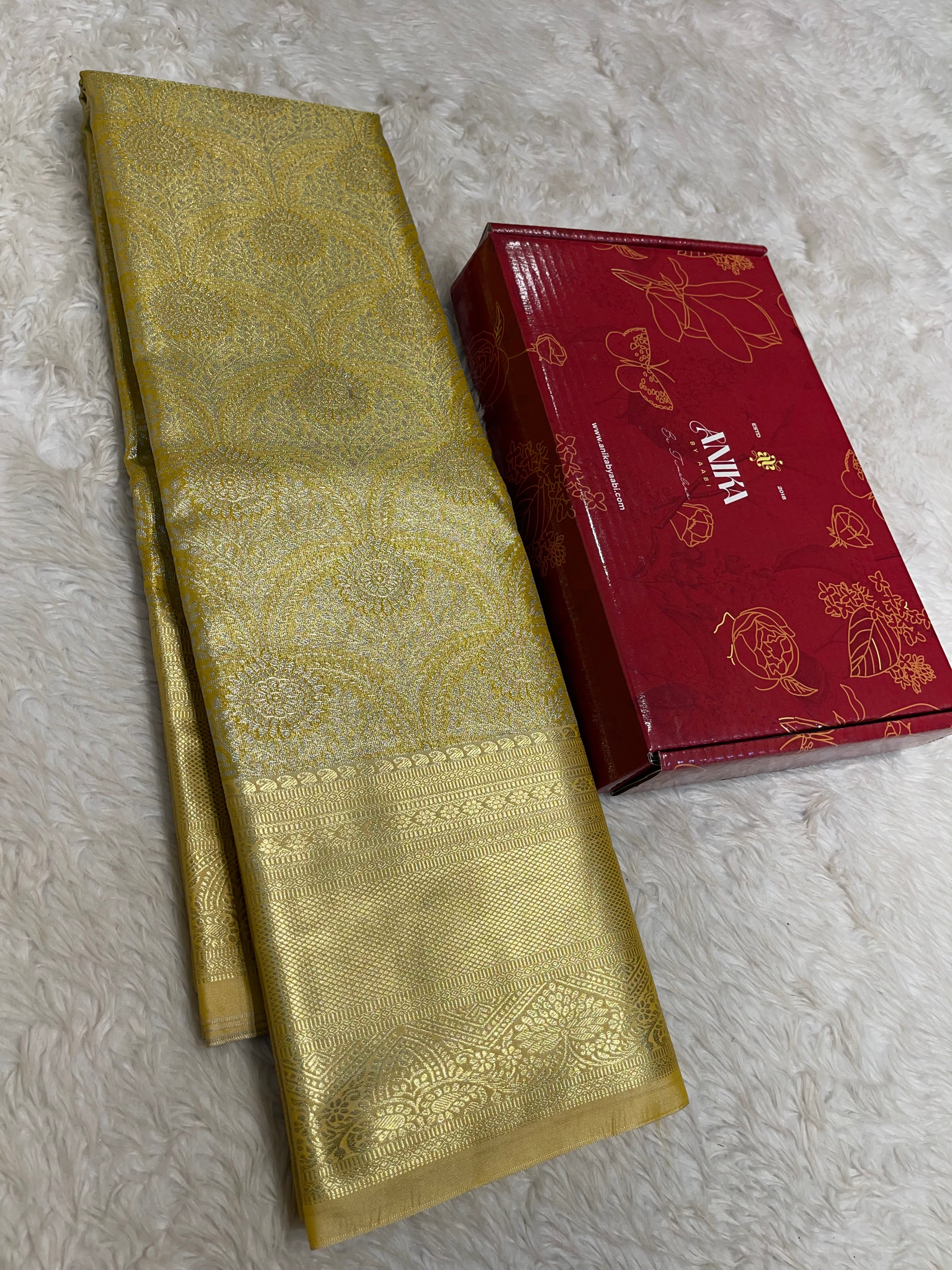 SWAYAMVARAM-MUSTARD YELLOW BRIDAL EDIT SAREE