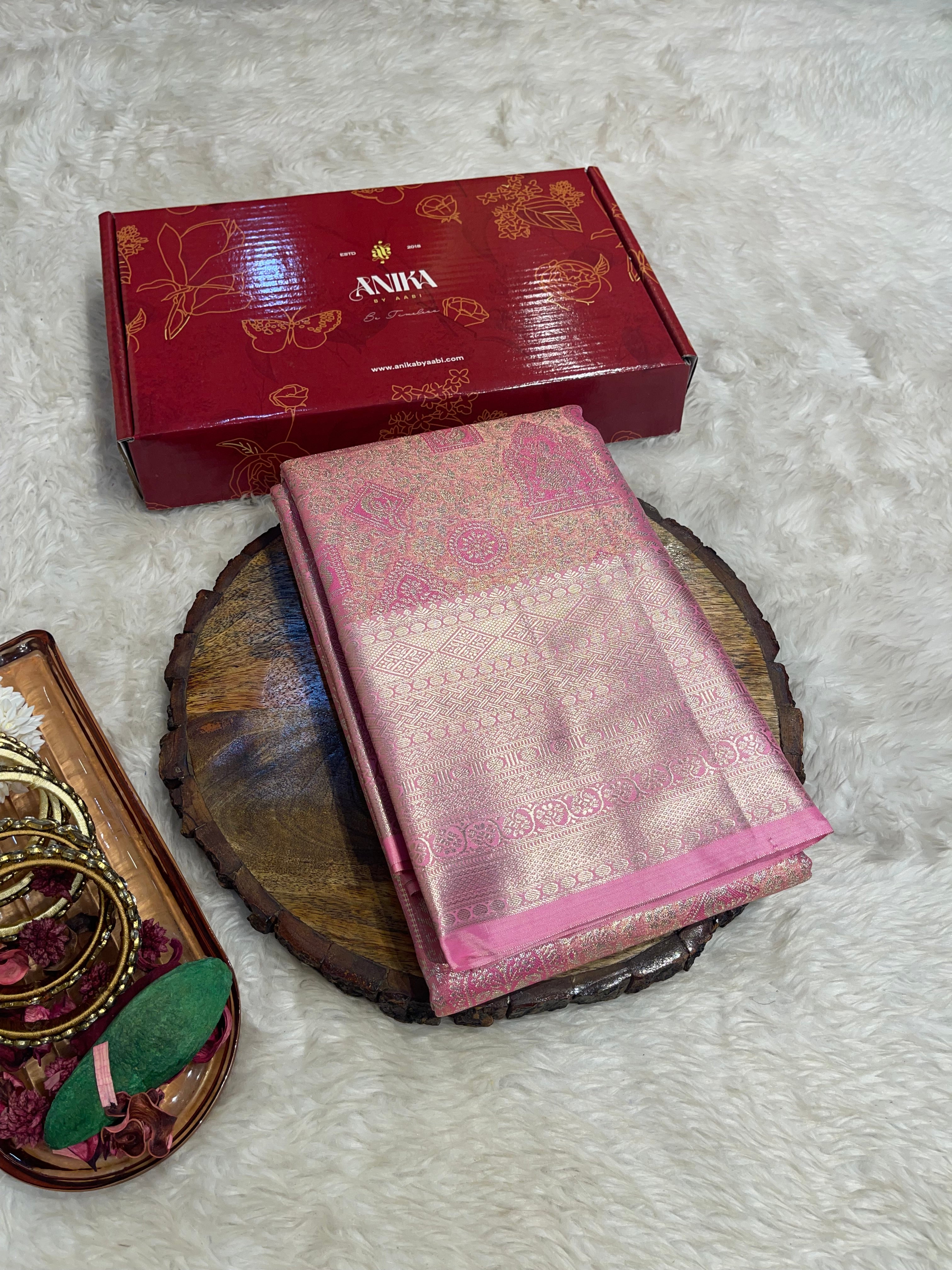SWAYAMVARAM-PINK BRIDAL EDIT SAREE