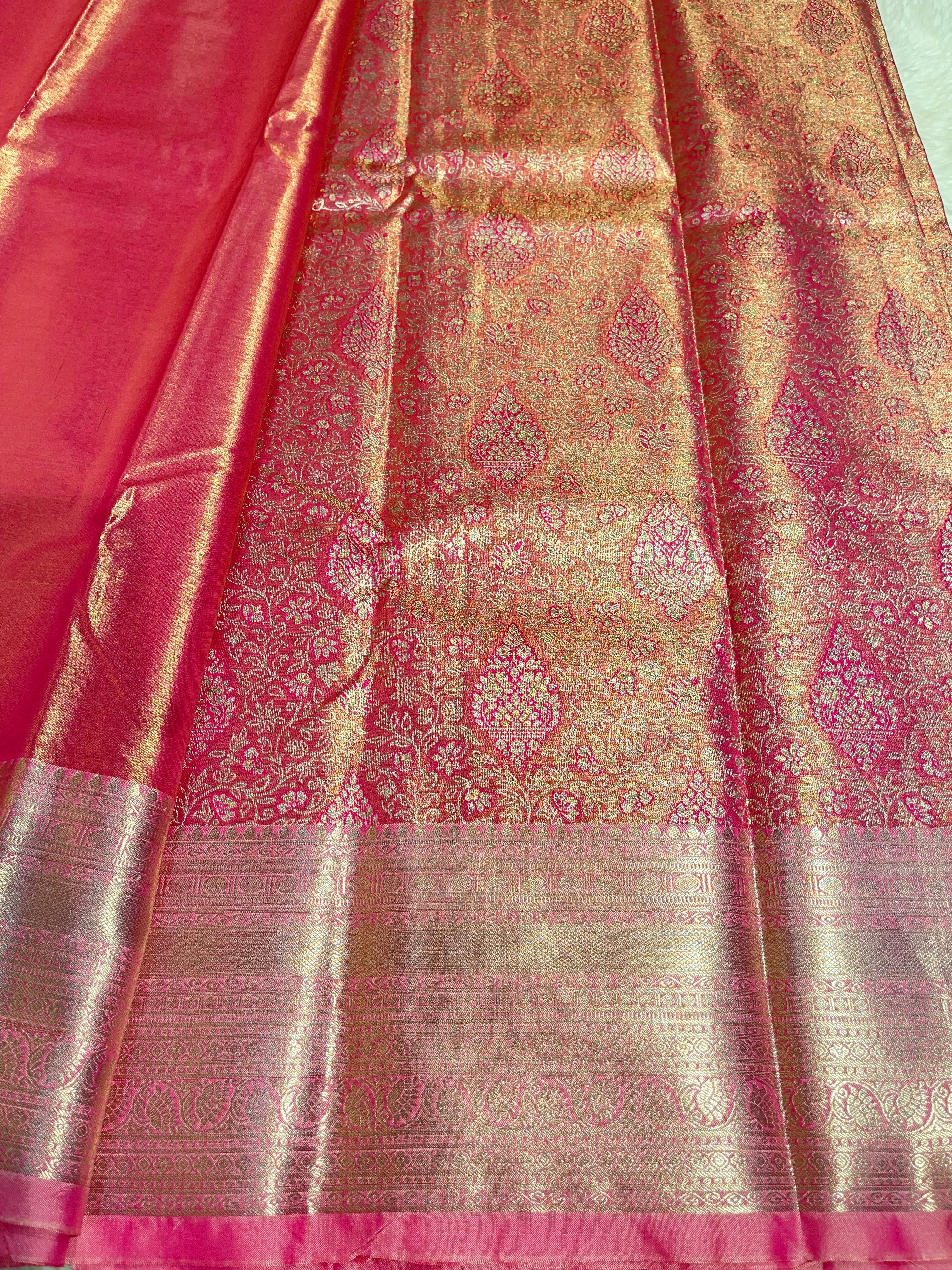 SWAYAMVARAM-FLORAL PINK BRIDAL EDIT SAREE