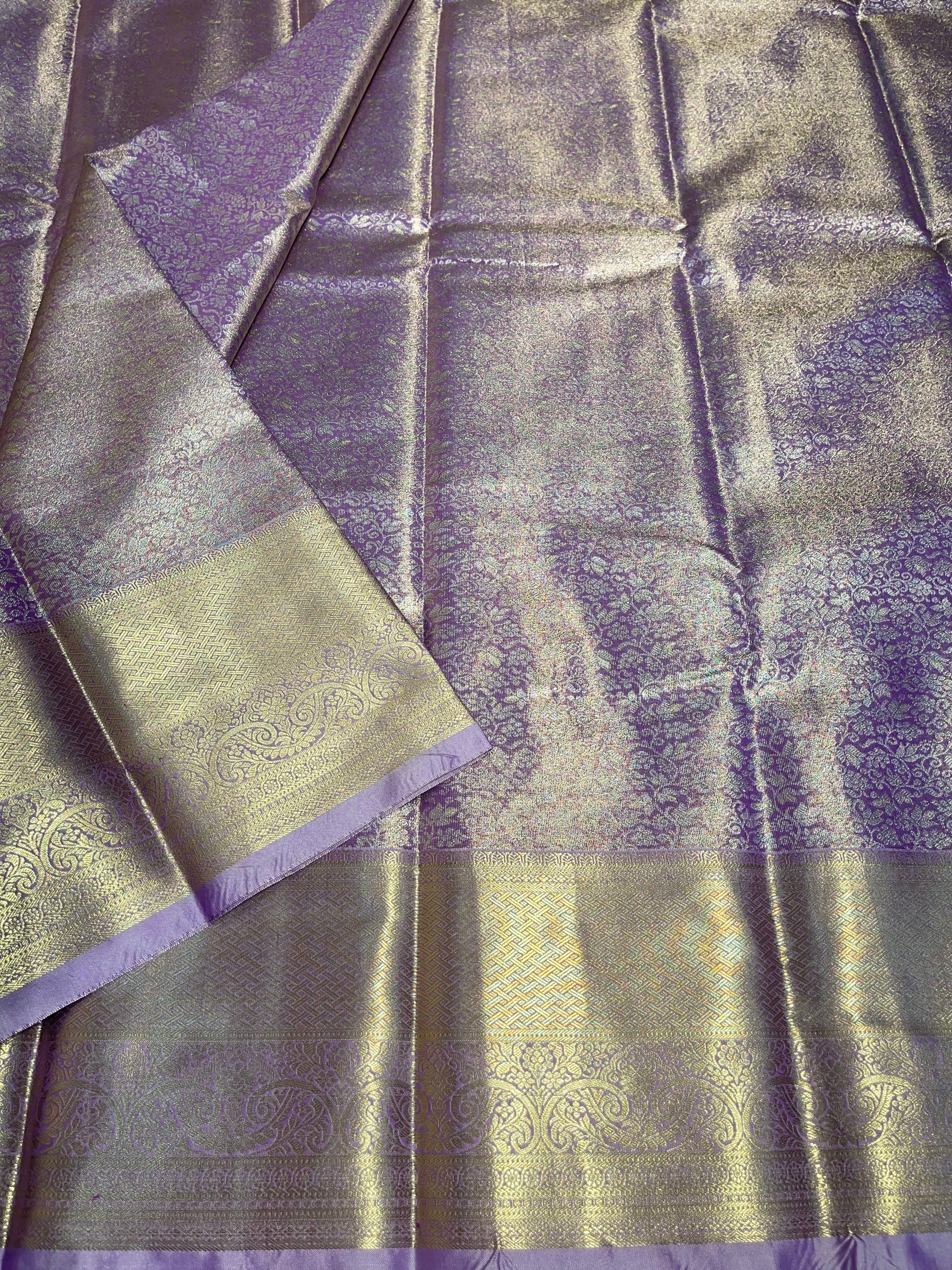 SWAYAMVARAM-MAUVE LAVENDER BRIDAL EDIT SAREE