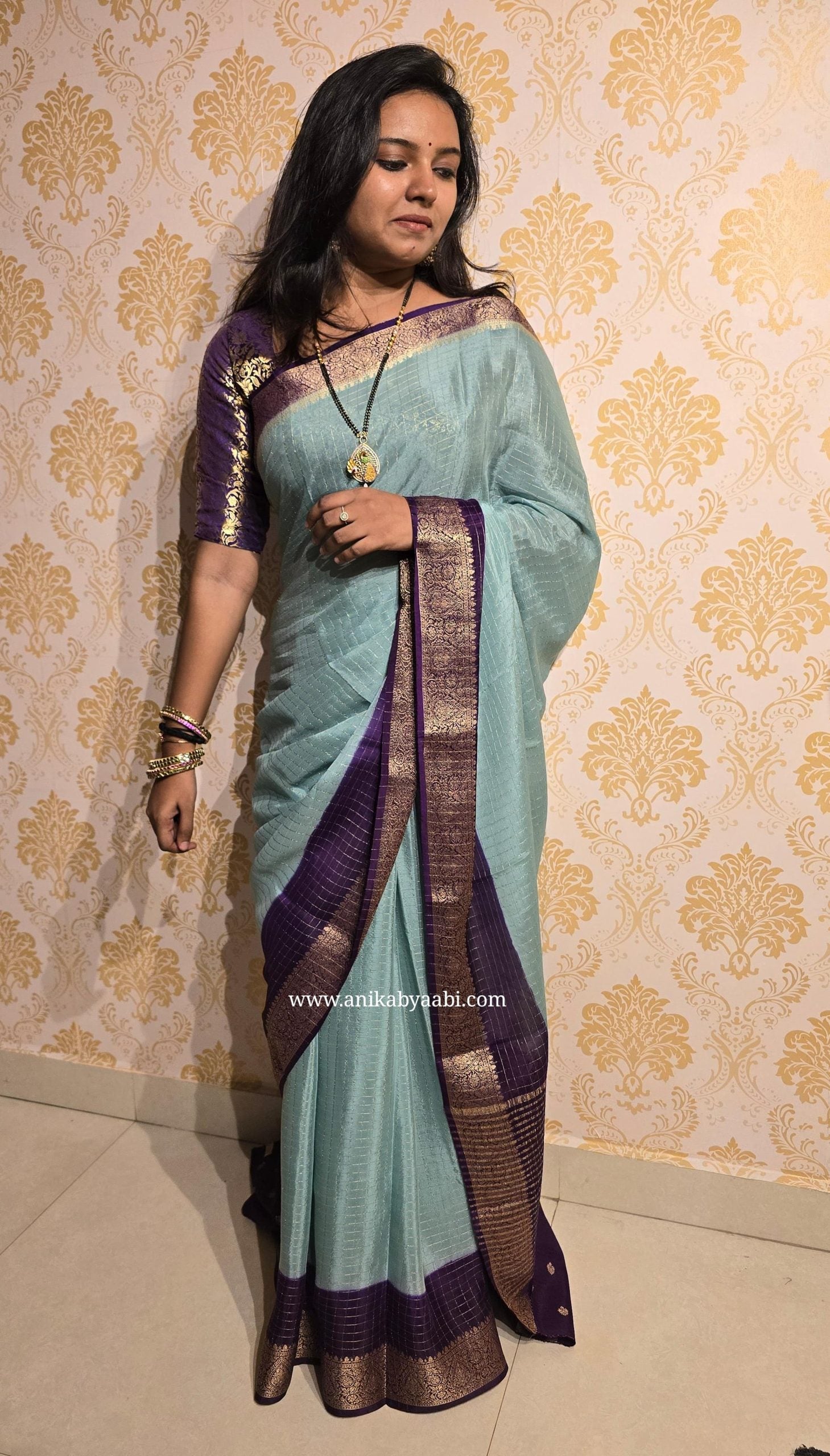 RATHI-DUAL TONE SAREE