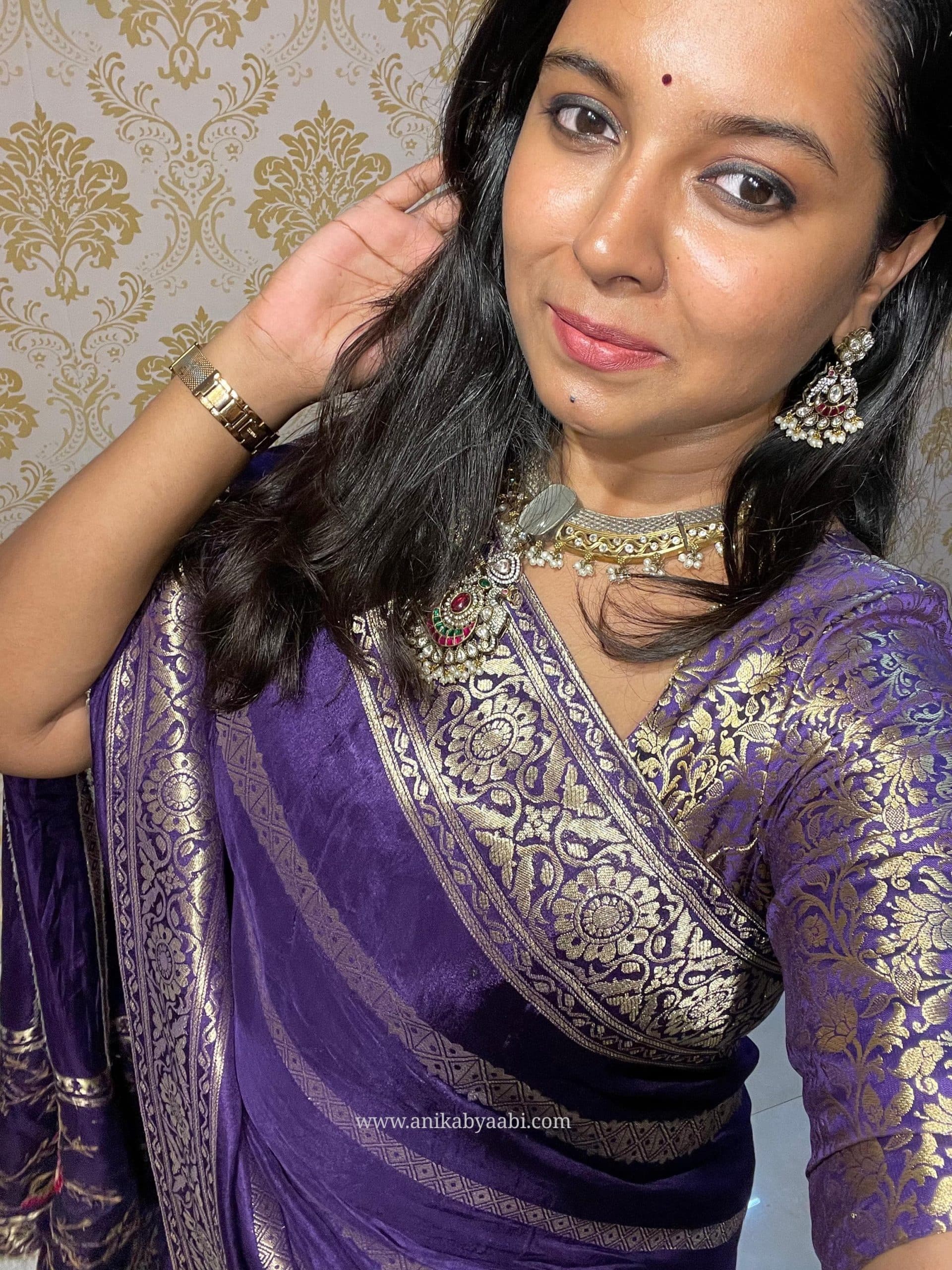 HEY- PURPLE SAREE