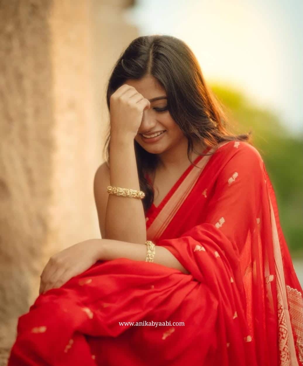 DHISHA-RED SAREE