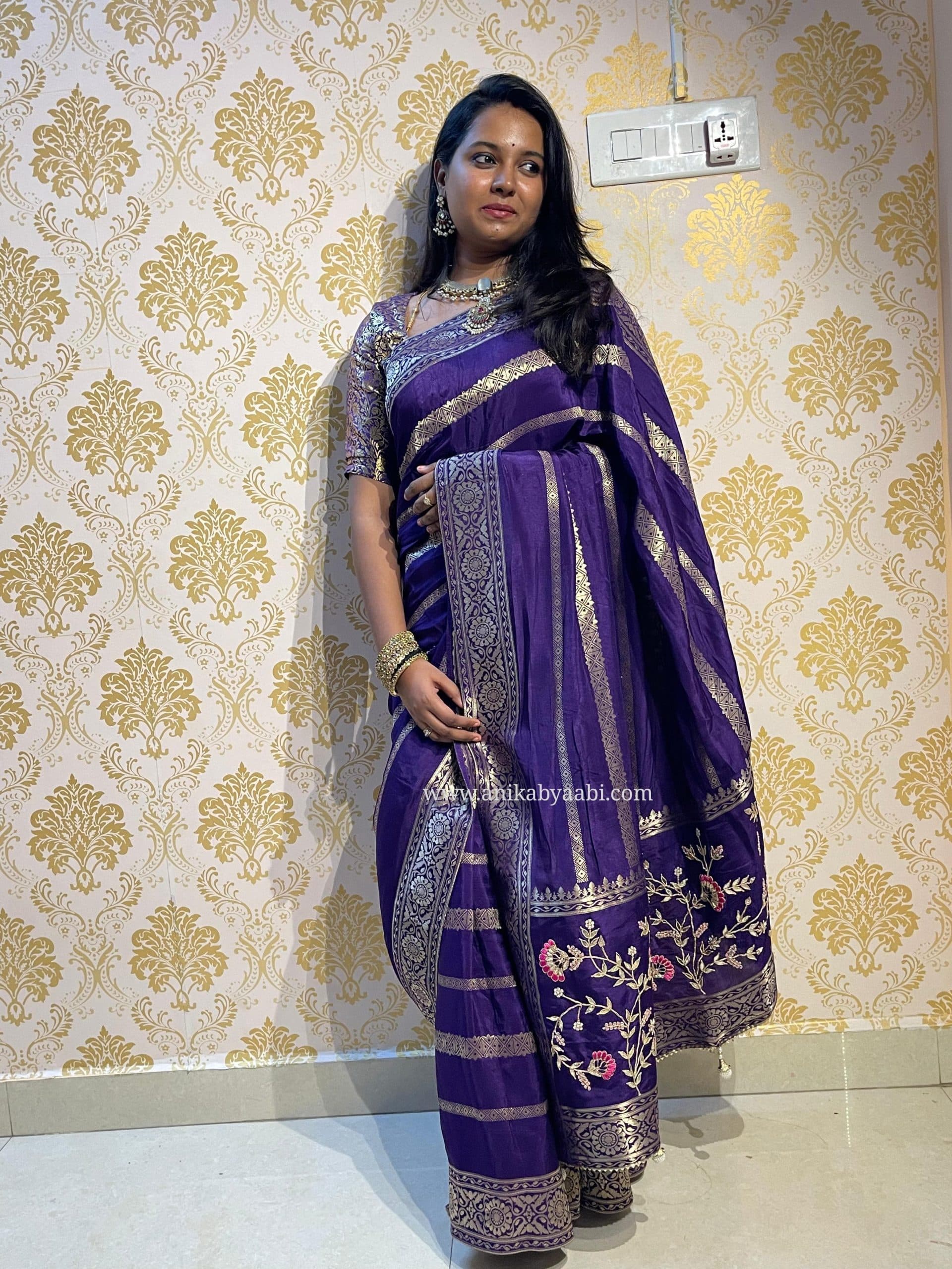 HEY- PURPLE SAREE