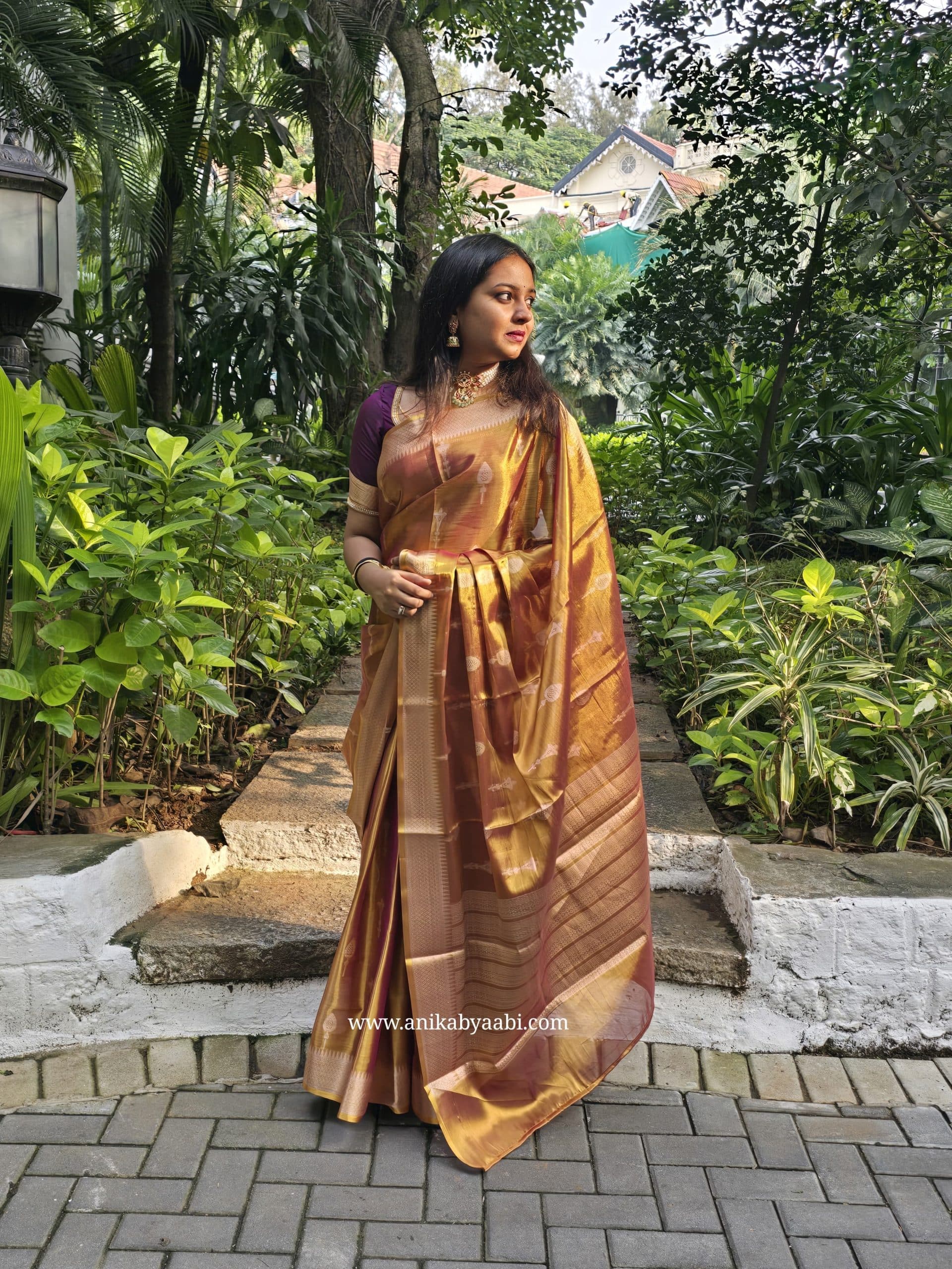 TIRA2-ANTIQUE GOLD SAREE