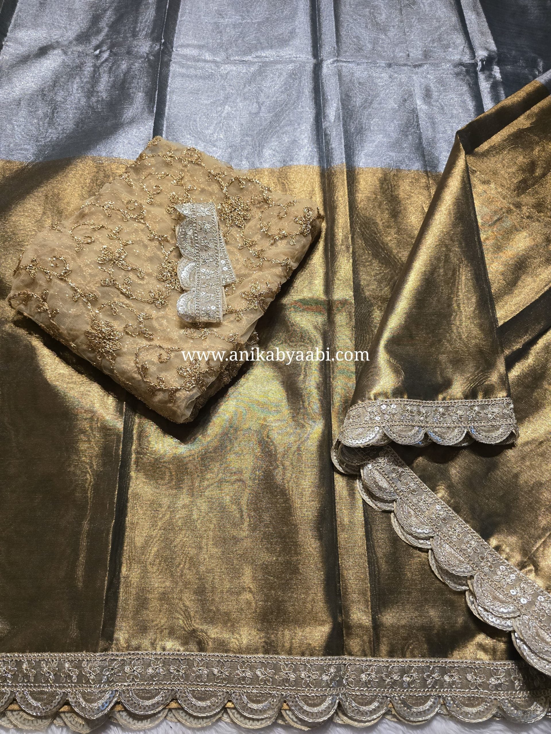SHIV - METTALIC DUAL TONE SAREE