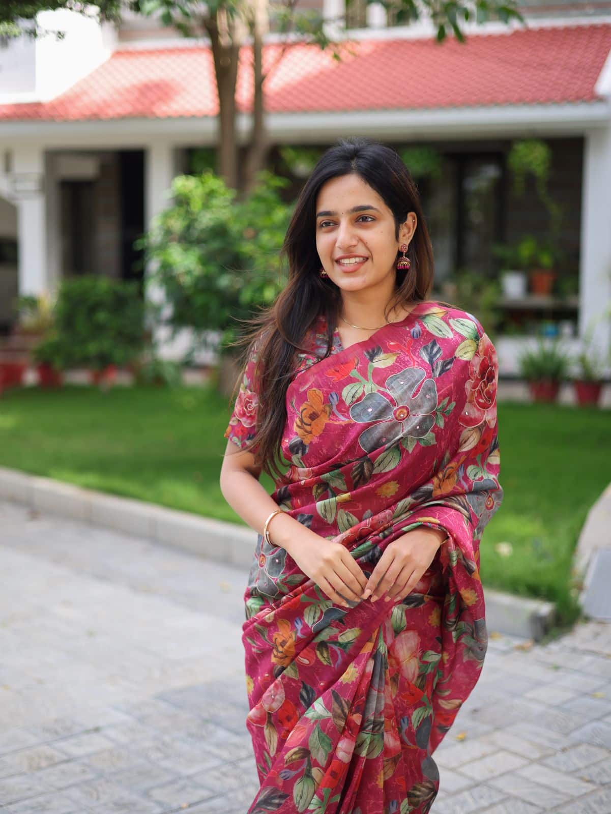 RANGELA MATKA - FLORAL SAREE