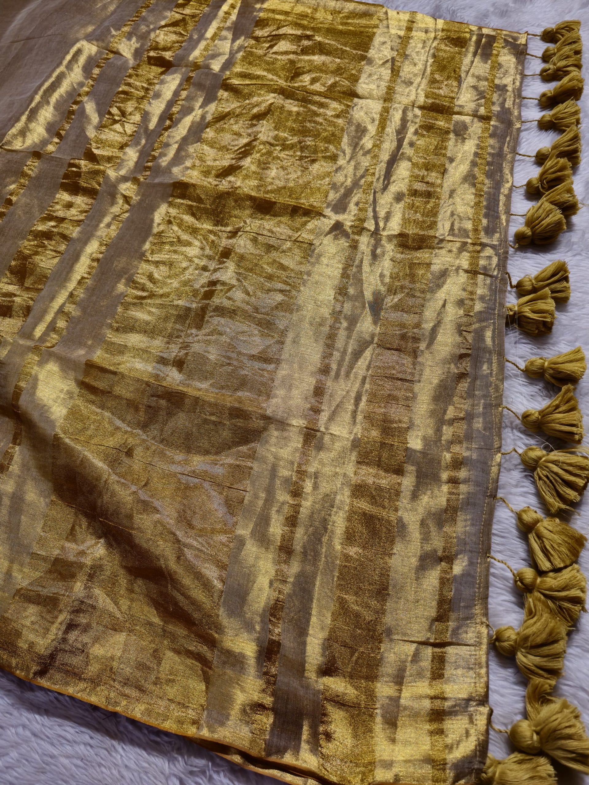 SHIKAR TISSUE - ONAME GOLD SAREE