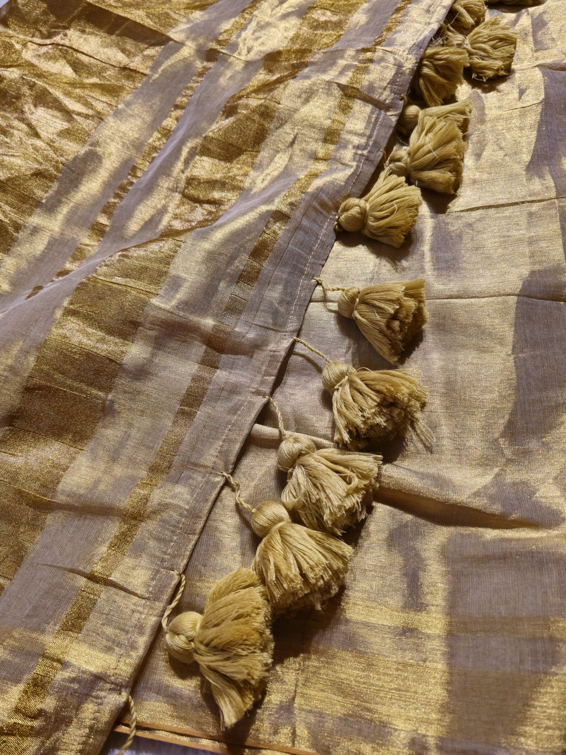 SHIKAR TISSUE - ONAME GOLD SAREE