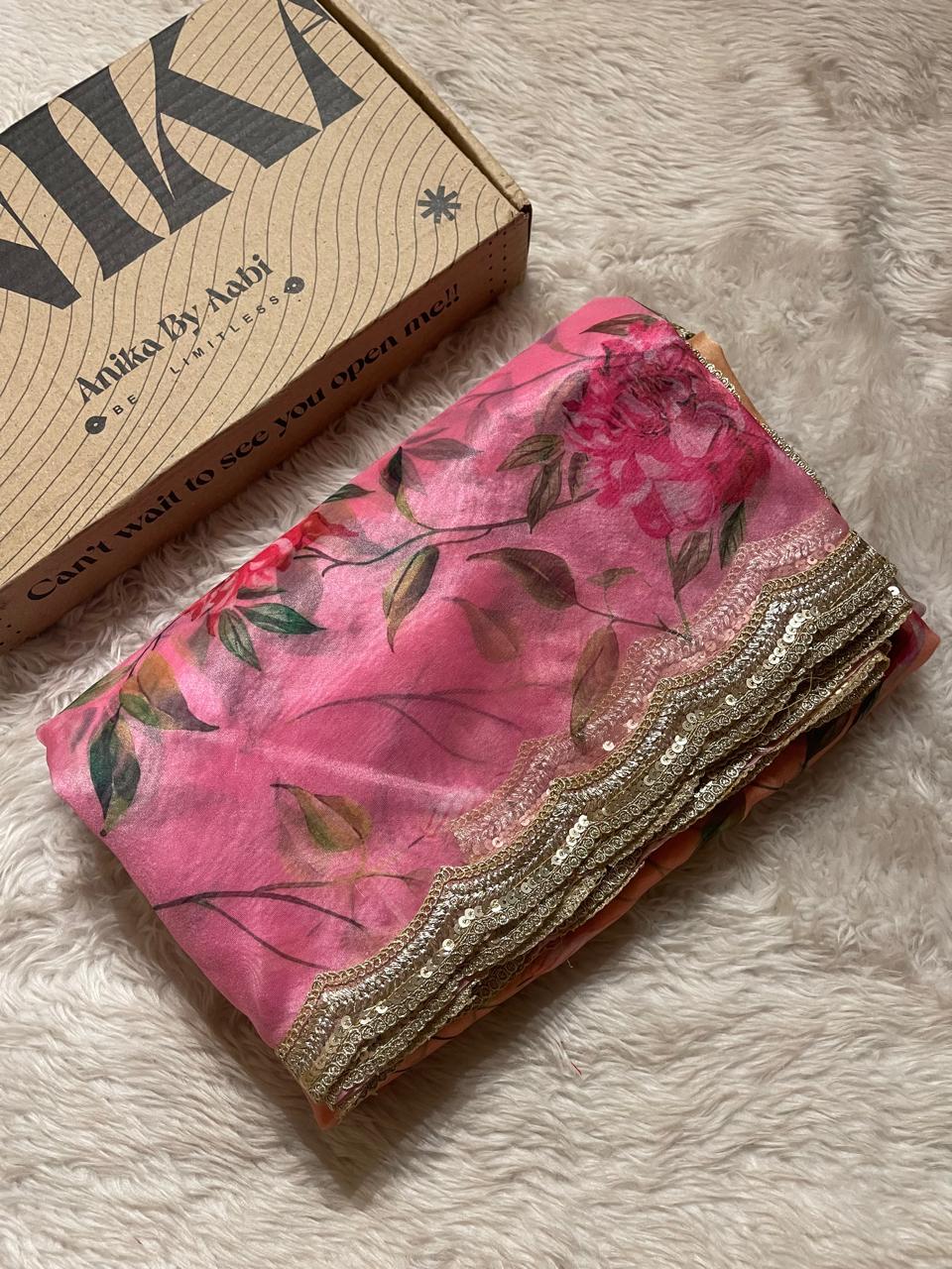 ORGANZA LACE-FLORAL ELEGANCE FE02