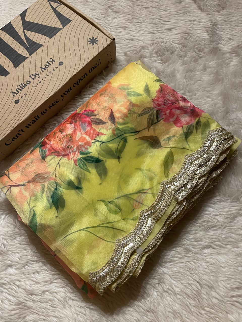 ORGANZA LACE-FLORAL ELEGANCE FE04