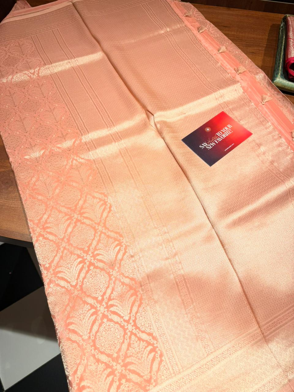 SARA - Anika's Banarasi chinon soft silk saree SA03