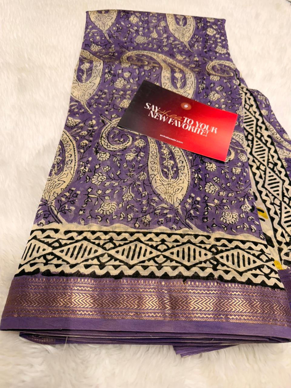 Anika’s Pure Maheshwari Silk cotton - APM10