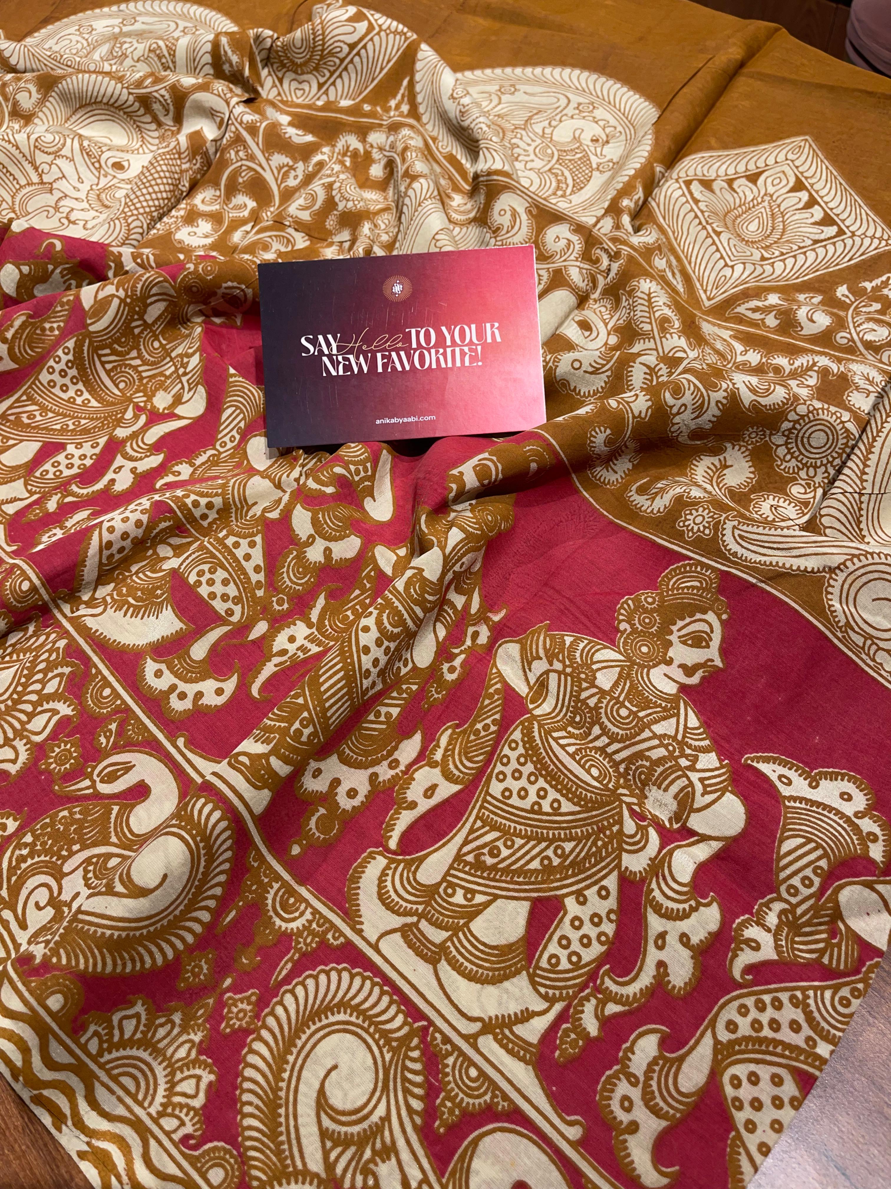 Anika's Kalamkari Cotton Silk-01