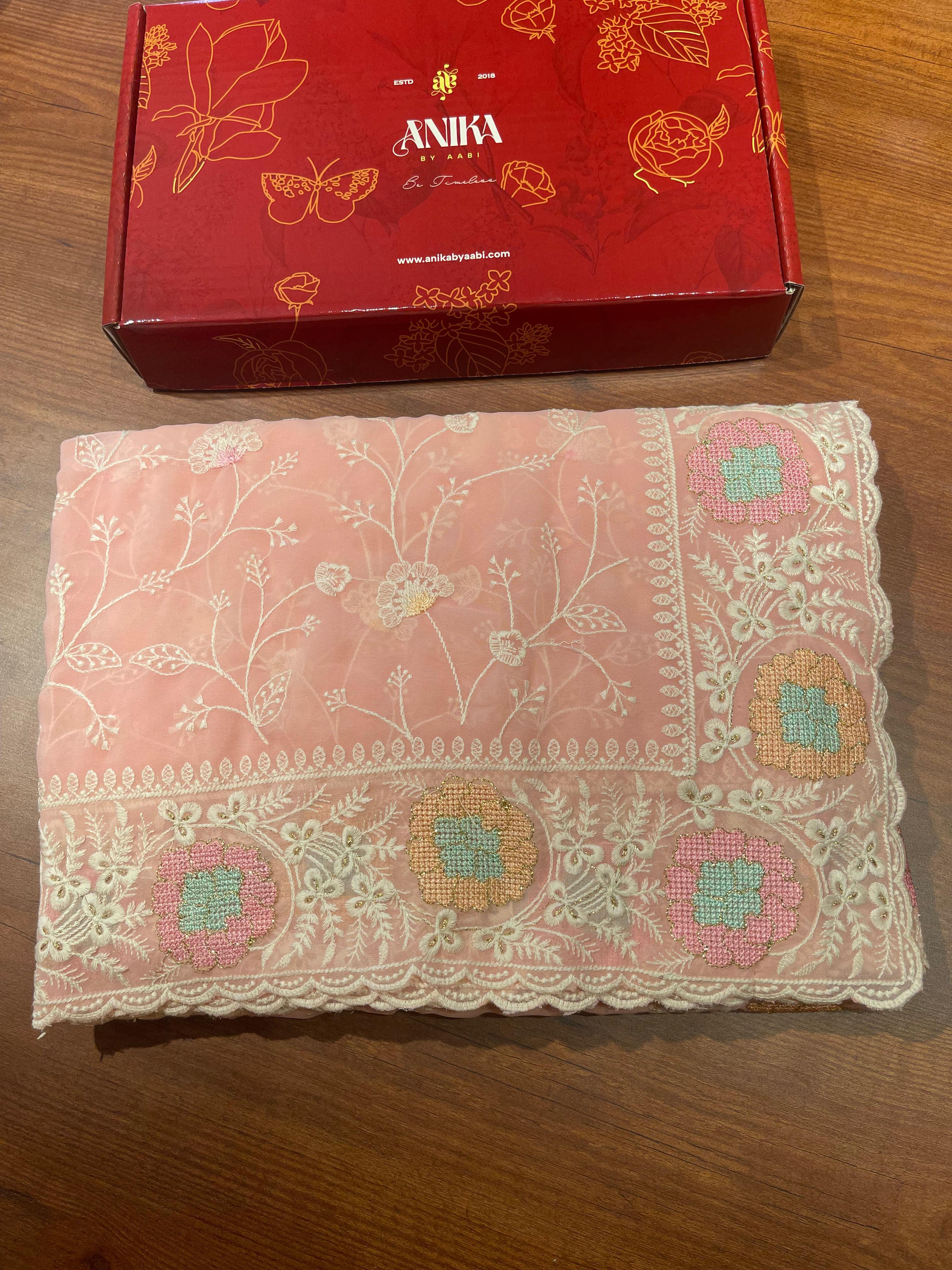 Anika's Soft Chiffon- Fara Saree-ASC02