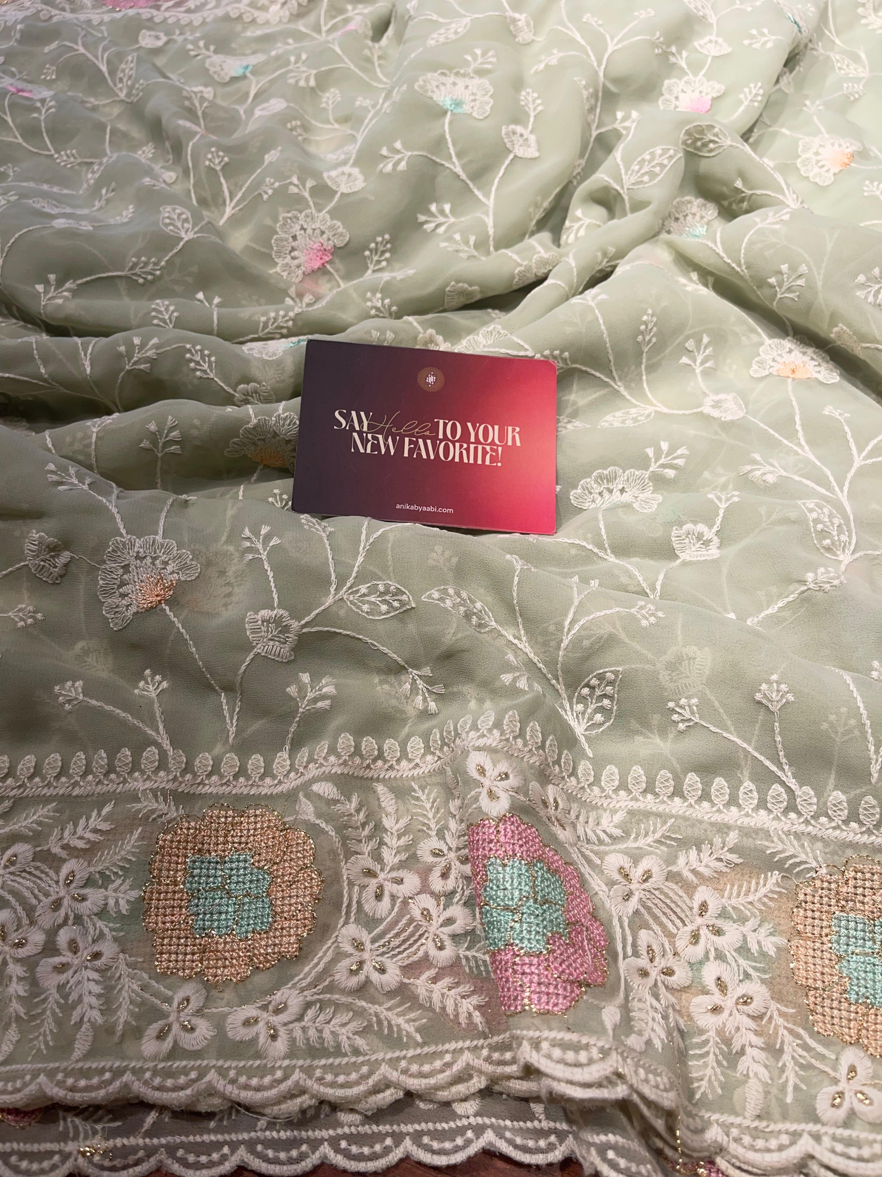 Anika's Soft Chiffon- Fara Saree-ASC04