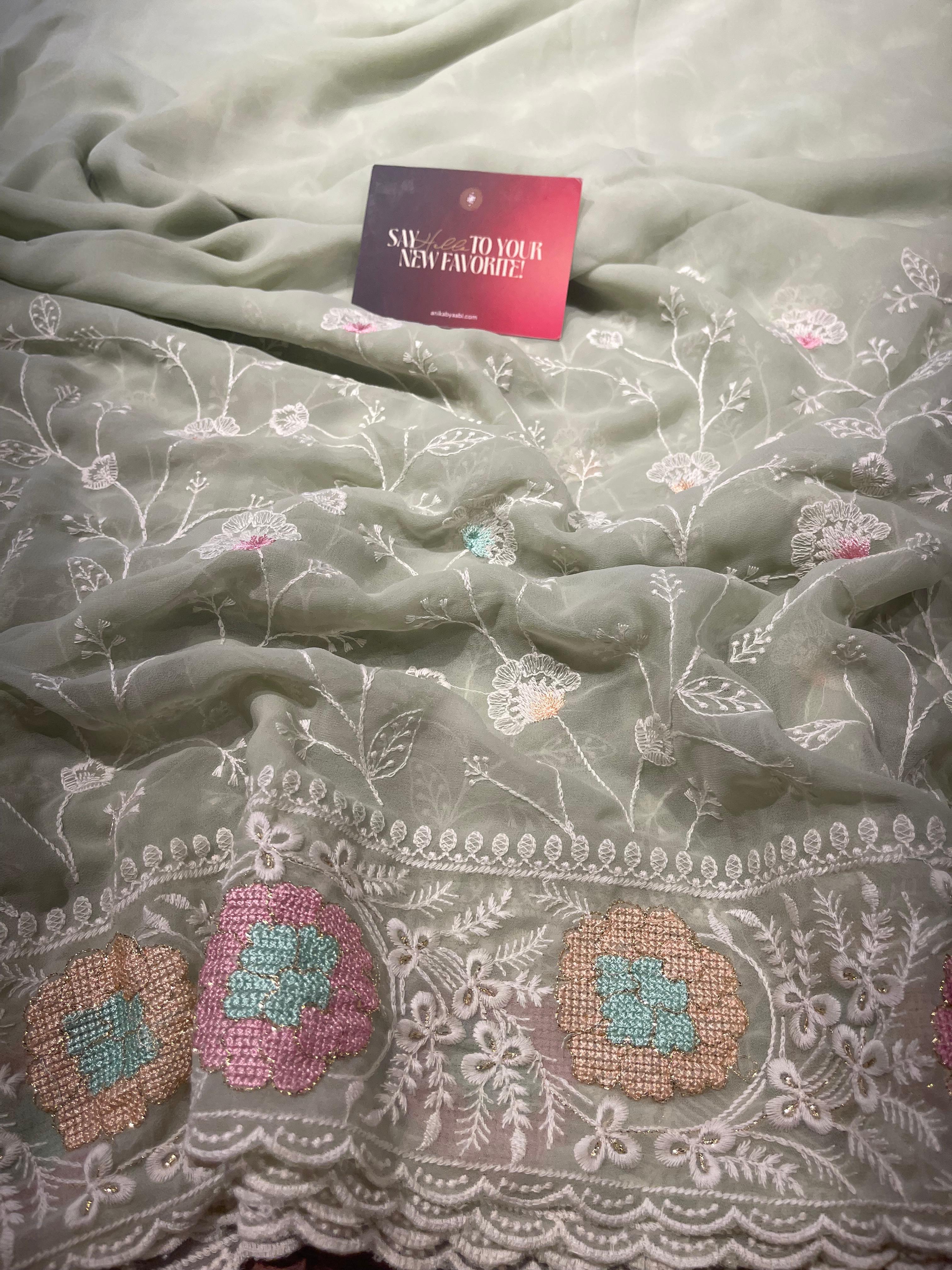 Anika's Soft Chiffon- Fara Saree-ASC04