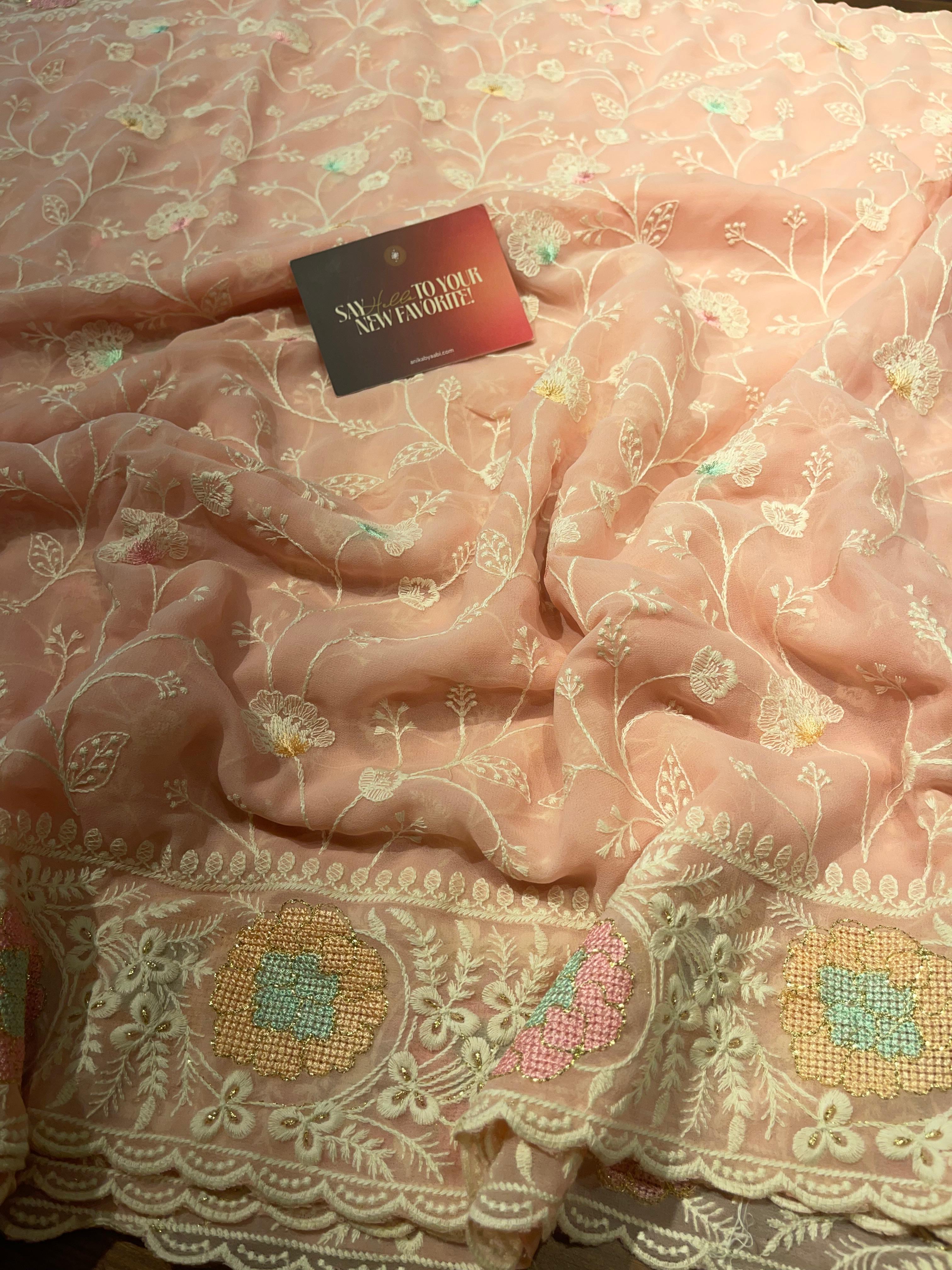 Anika's Soft Chiffon- Fara Saree-ASC02