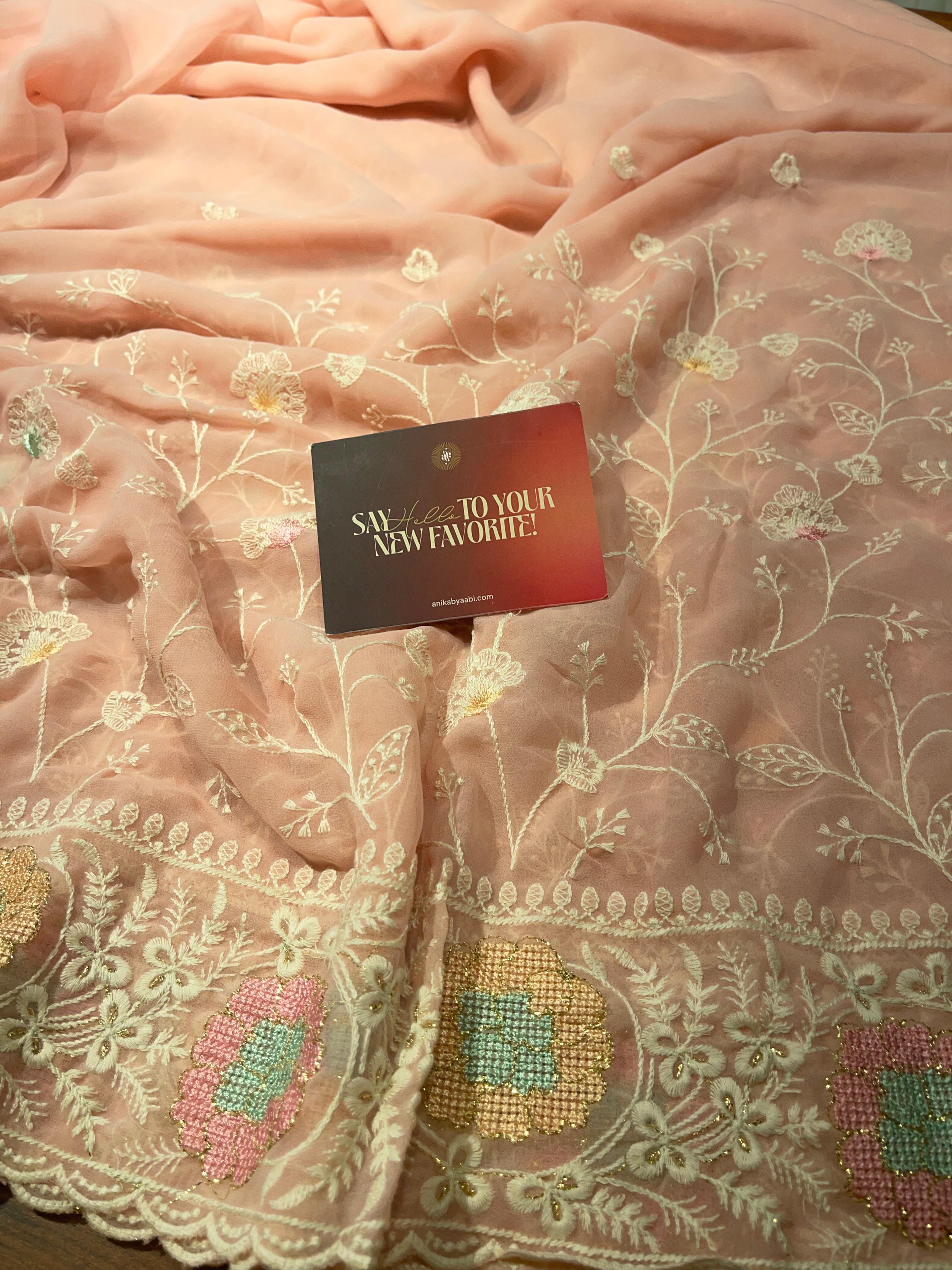 Anika's Soft Chiffon- Fara Saree-ASC02