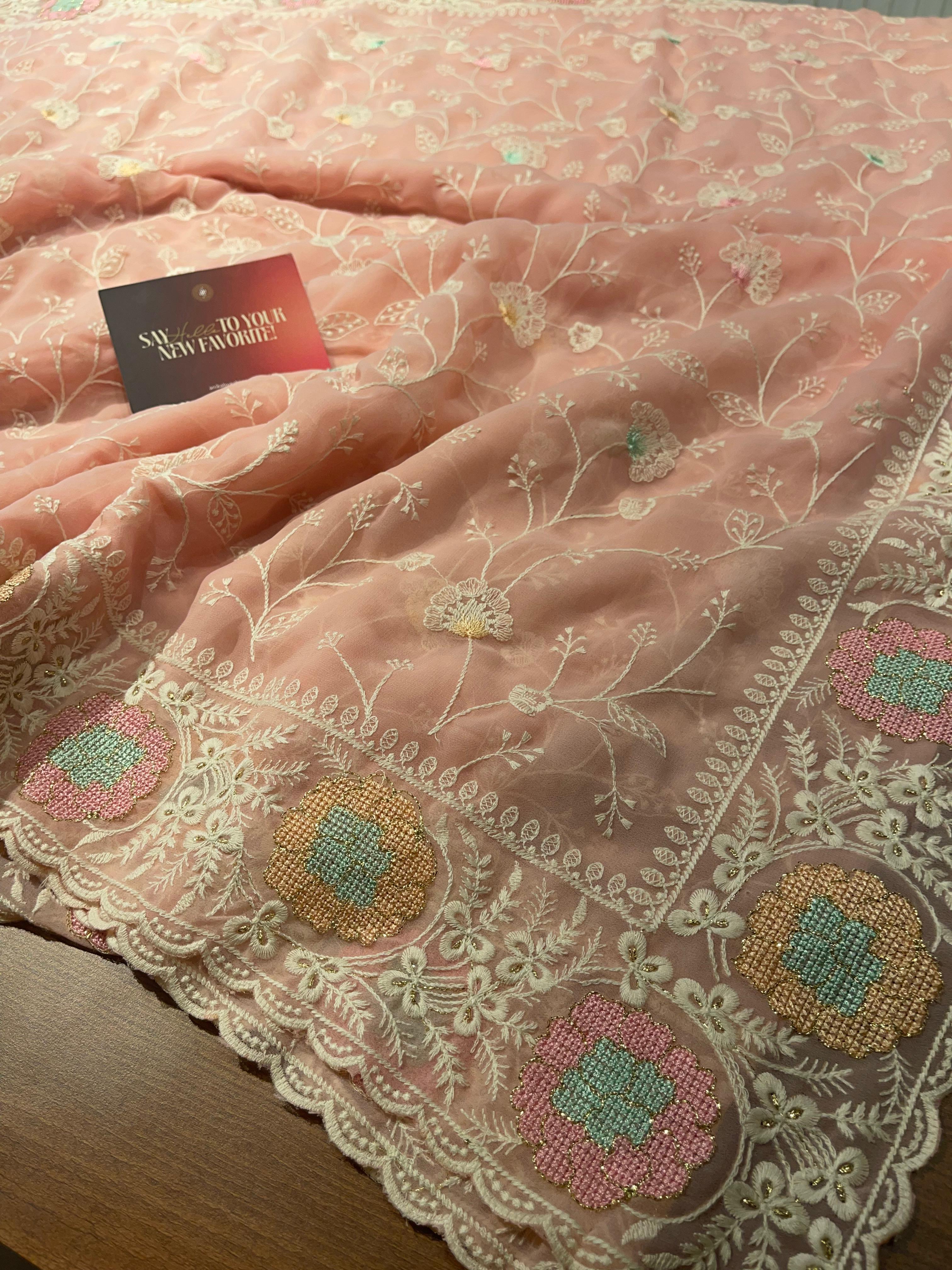 Anika's Soft Chiffon- Fara Saree-ASC02