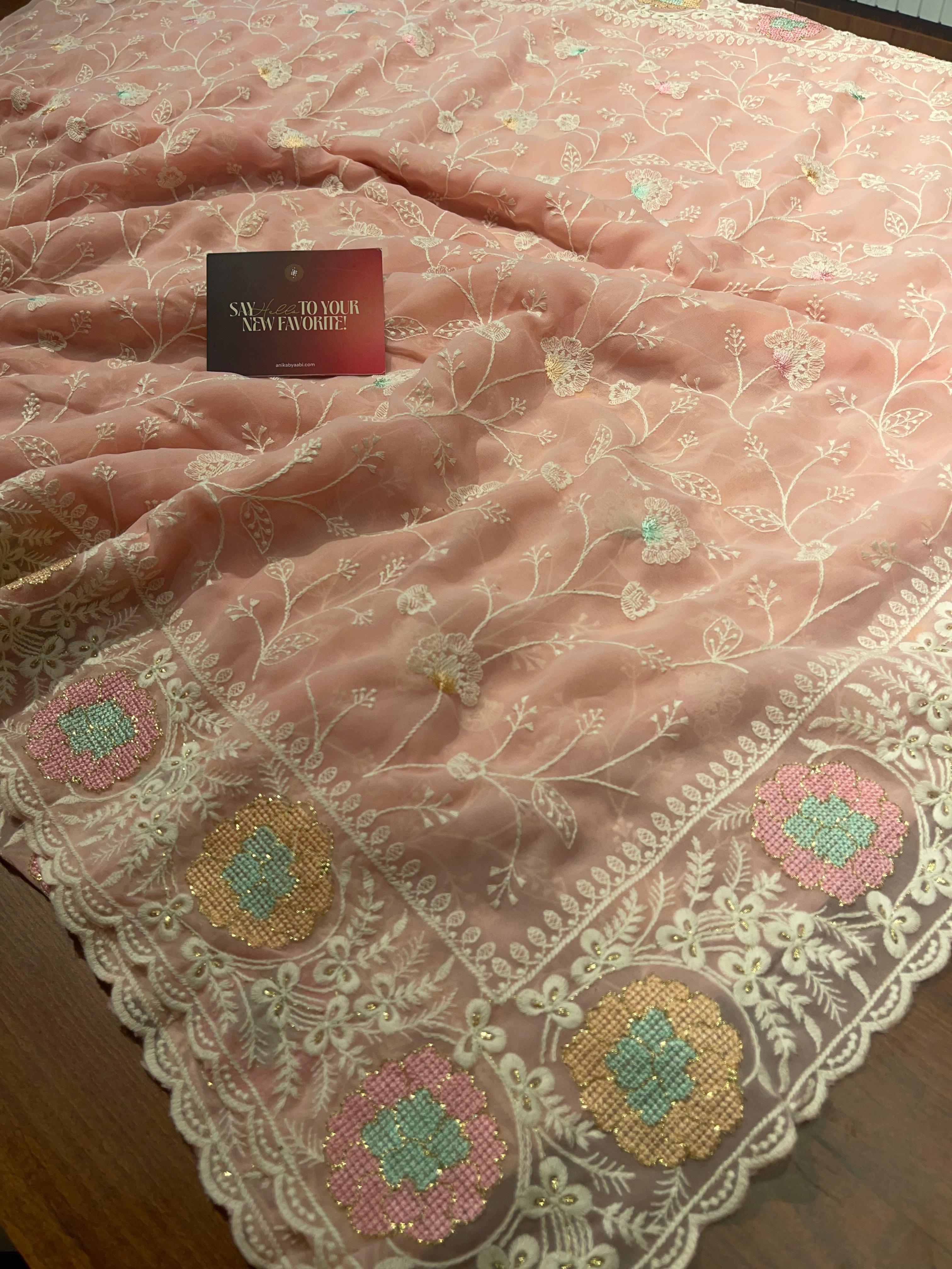 Anika's Soft Chiffon- Fara Saree-ASC02