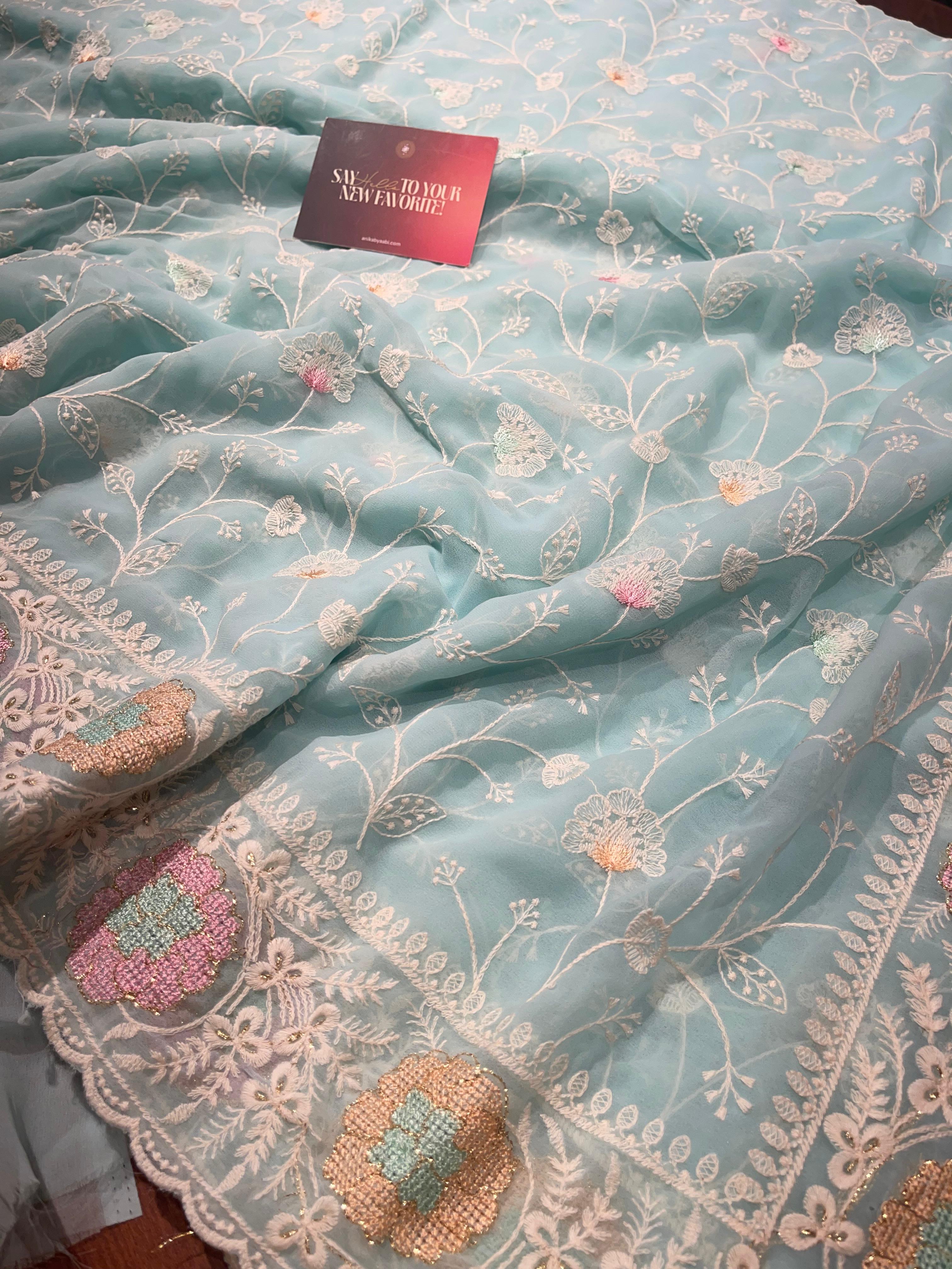 Anika's Soft Chiffon- Fara Saree-ASC03