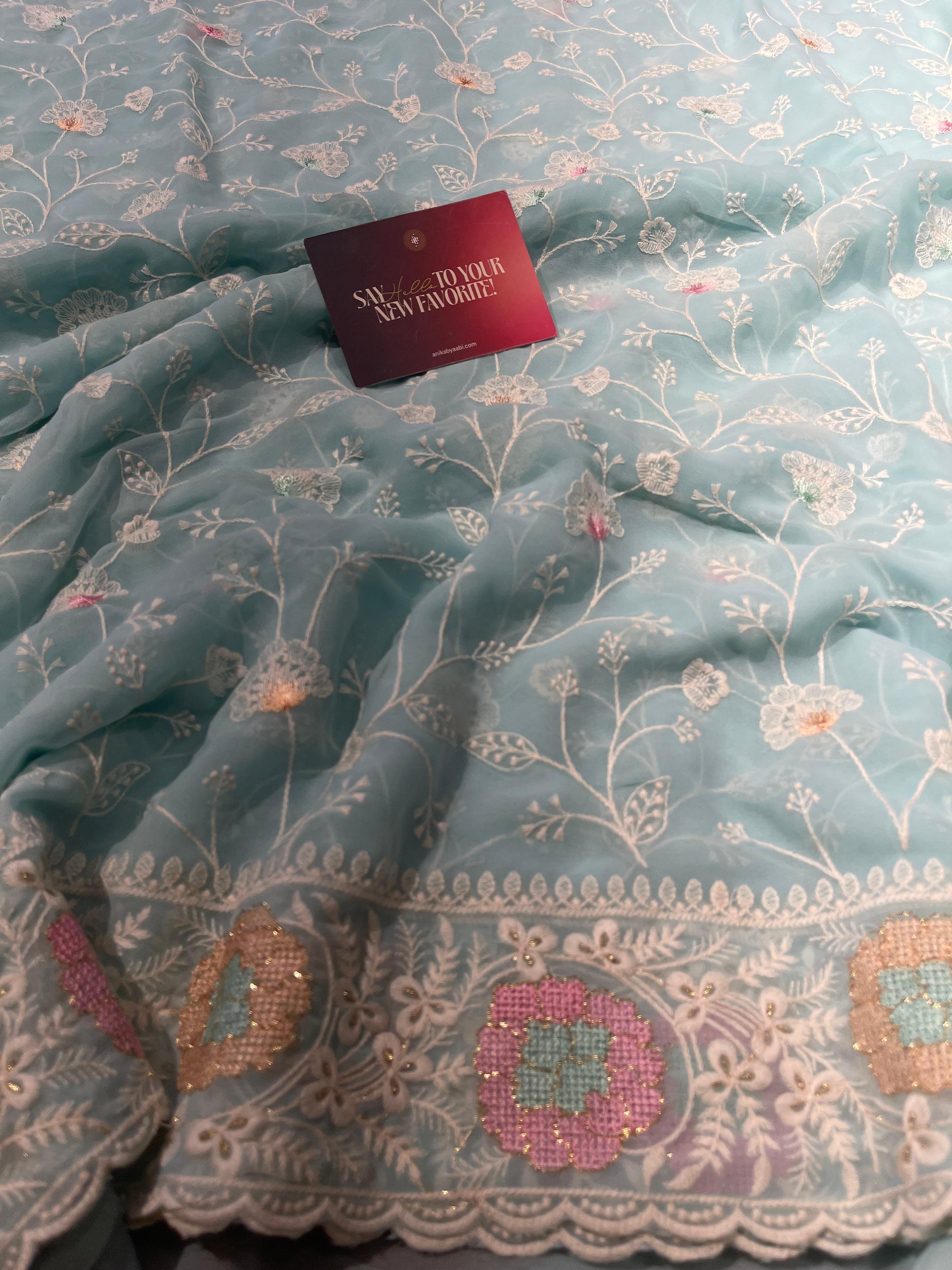 Anika's Soft Chiffon- Fara Saree-ASC03