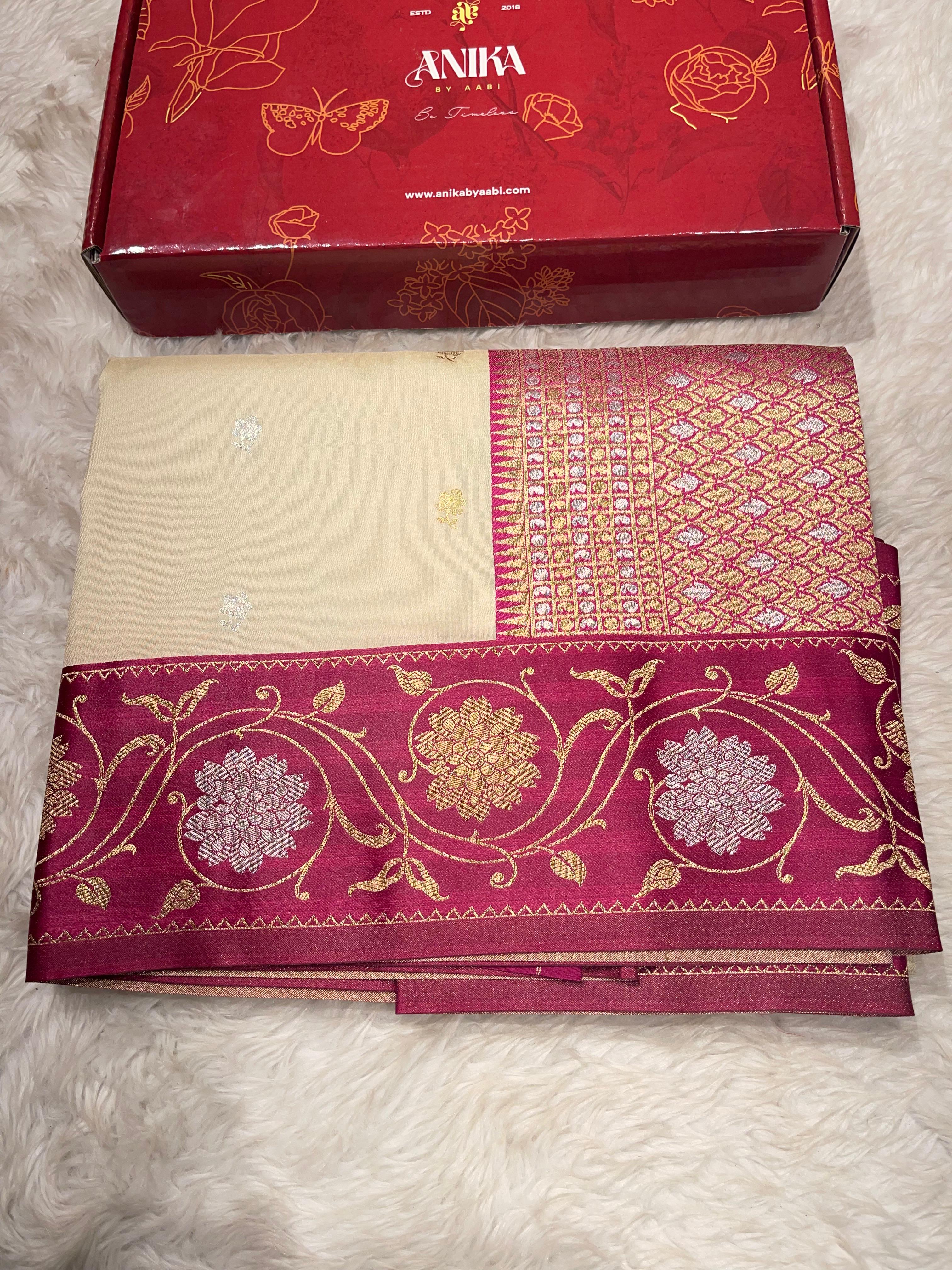 Anika's Banarasi soft silk saree-06