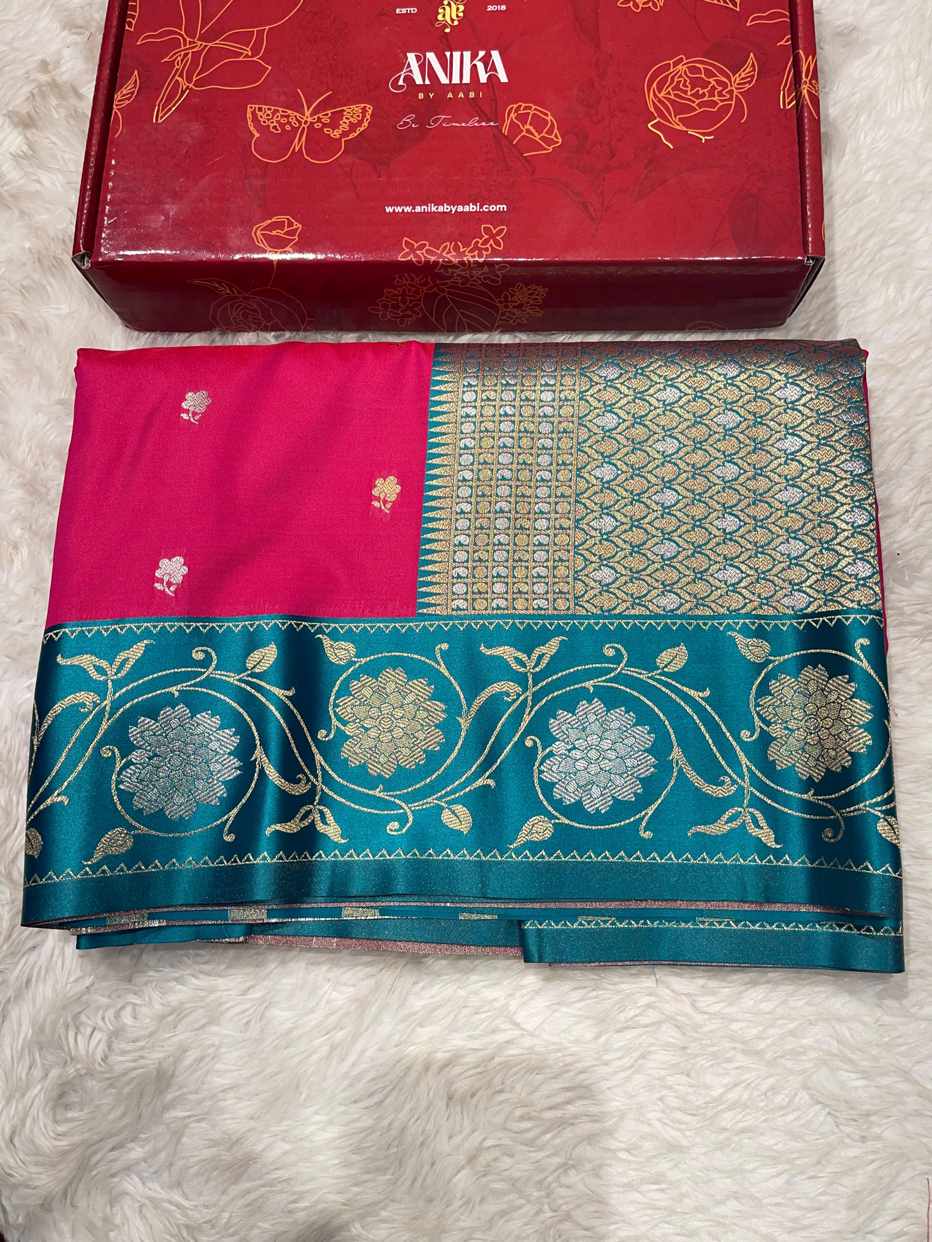 Anika's Banarasi soft silk saree-05