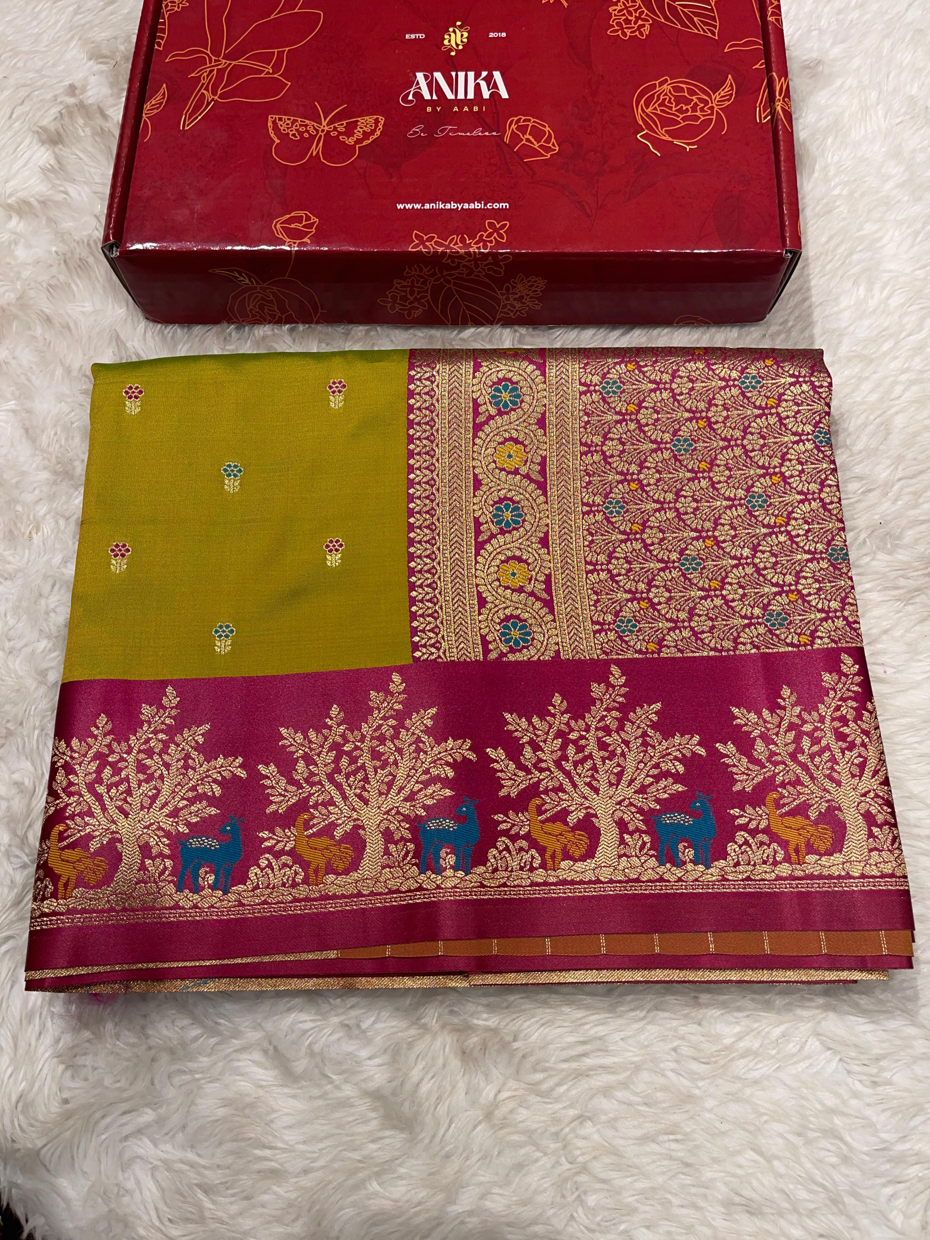 Anika's Banarasi soft silk saree-03