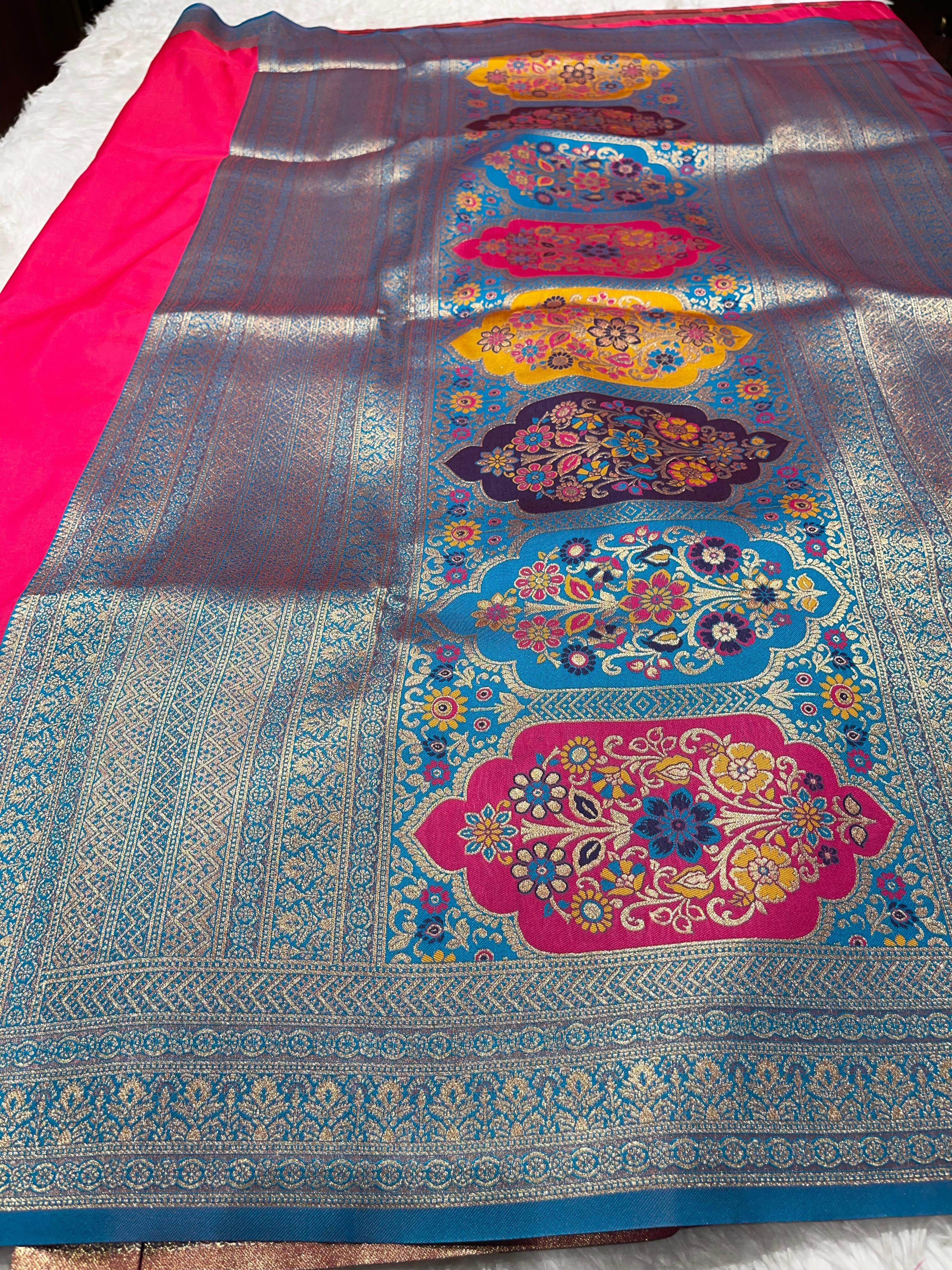 Anika's Banarasi soft silk saree-02