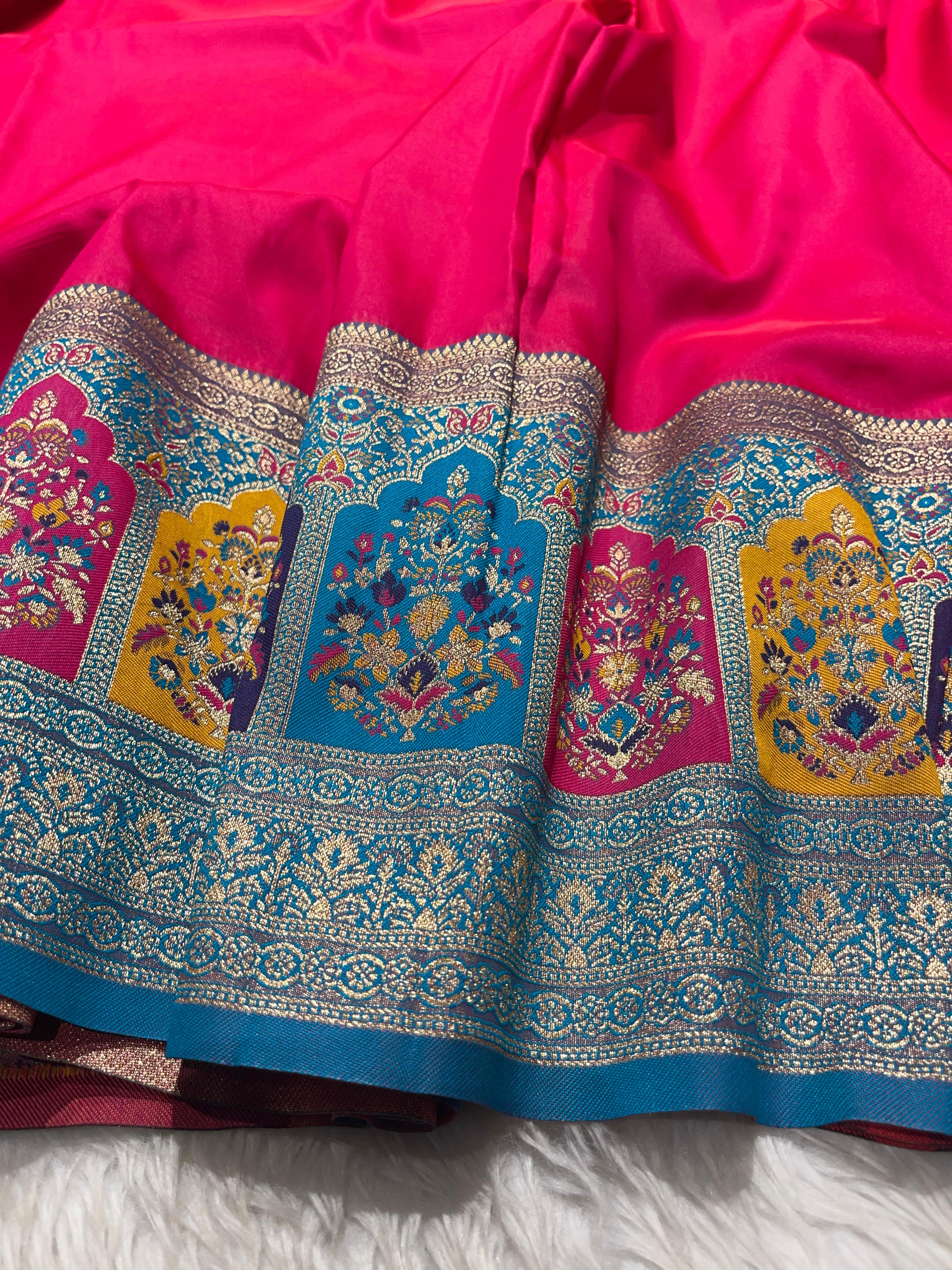 Anika's Banarasi soft silk saree-02