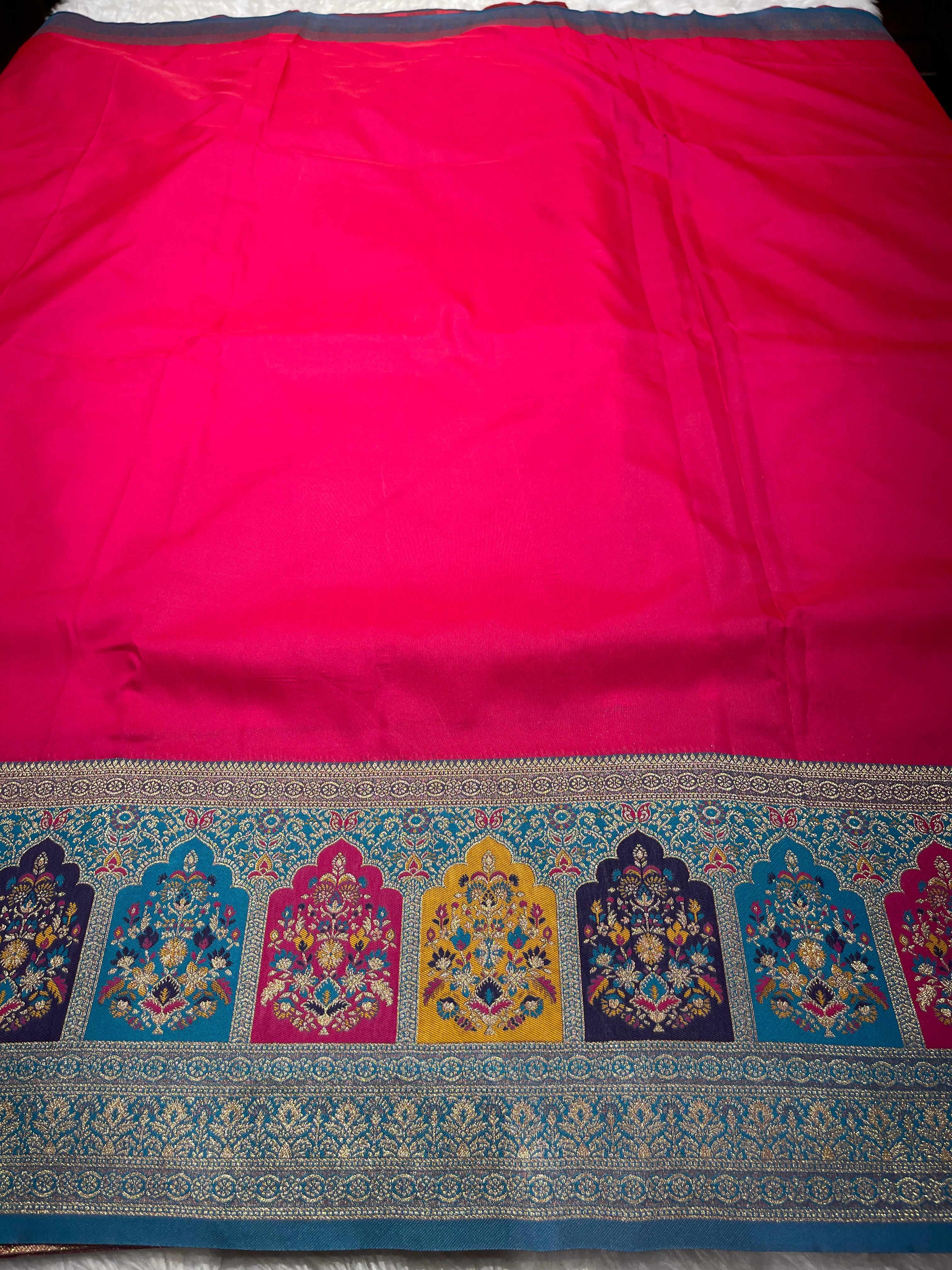 Anika's Banarasi soft silk saree-02
