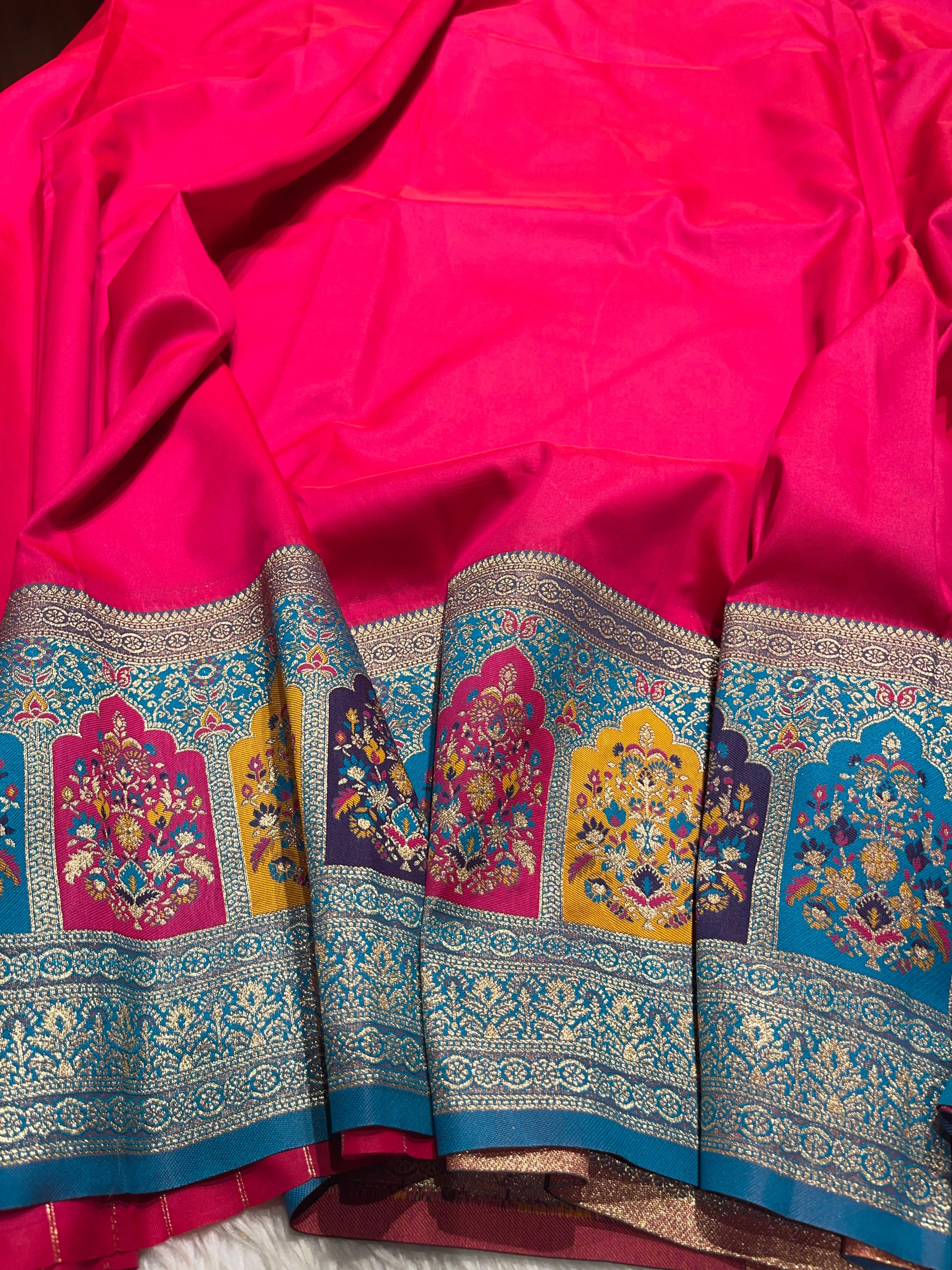 Anika's Banarasi soft silk saree-02