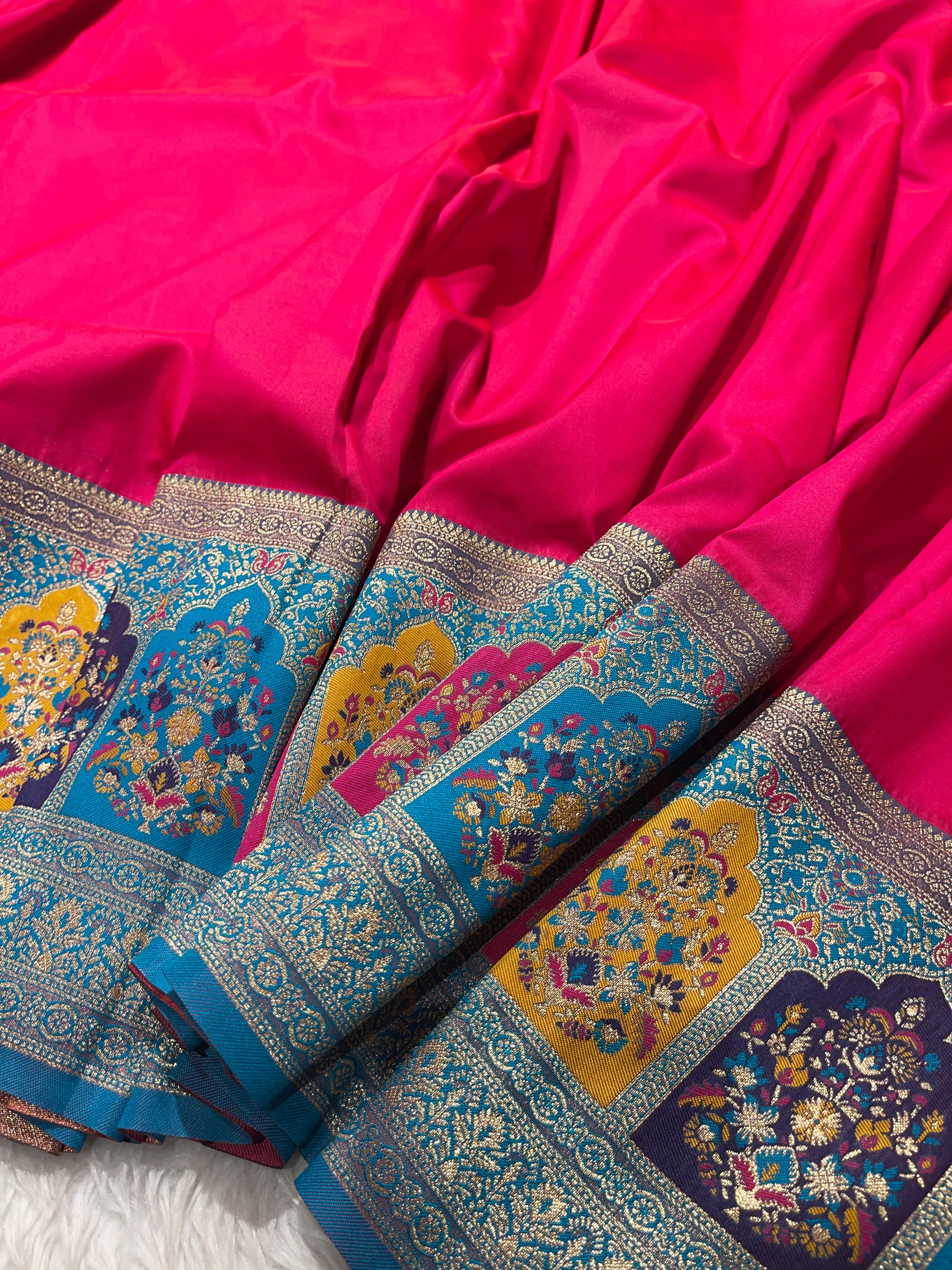 Anika's Banarasi soft silk saree-02