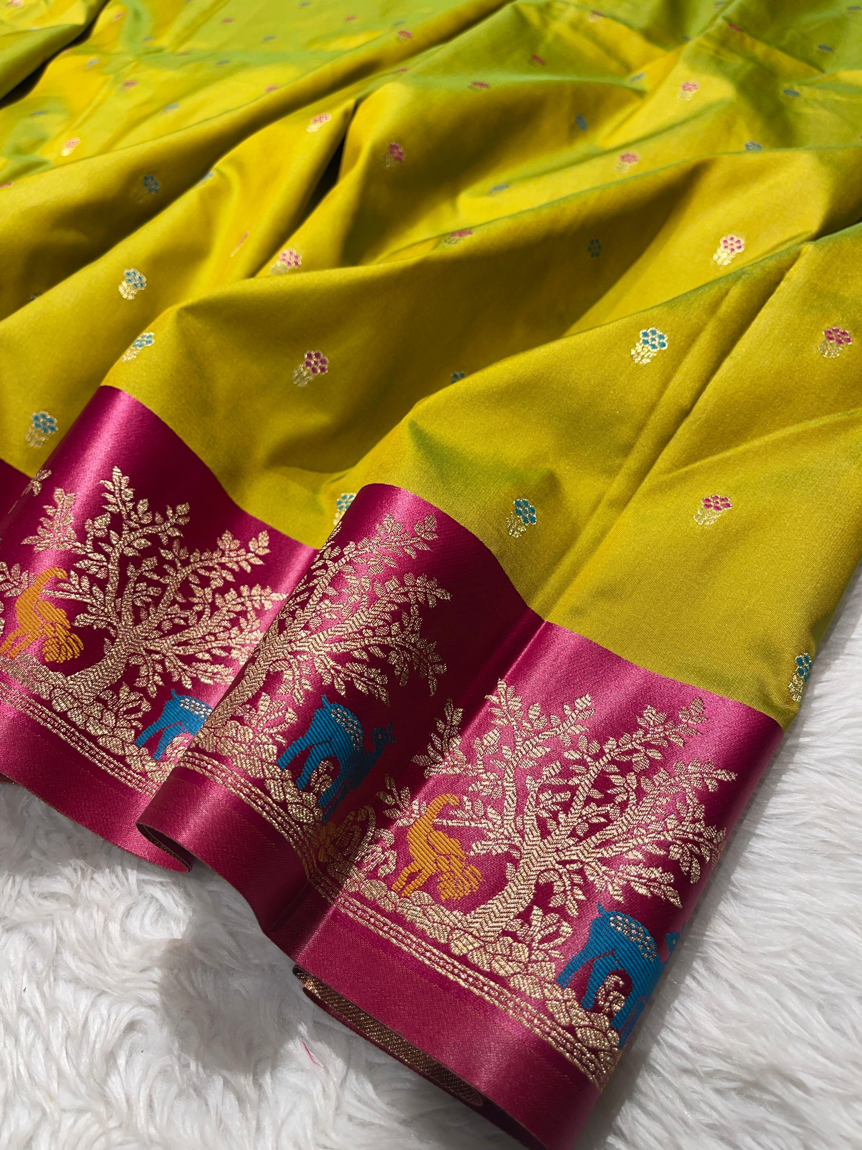 Anika's Banarasi soft silk saree-07
