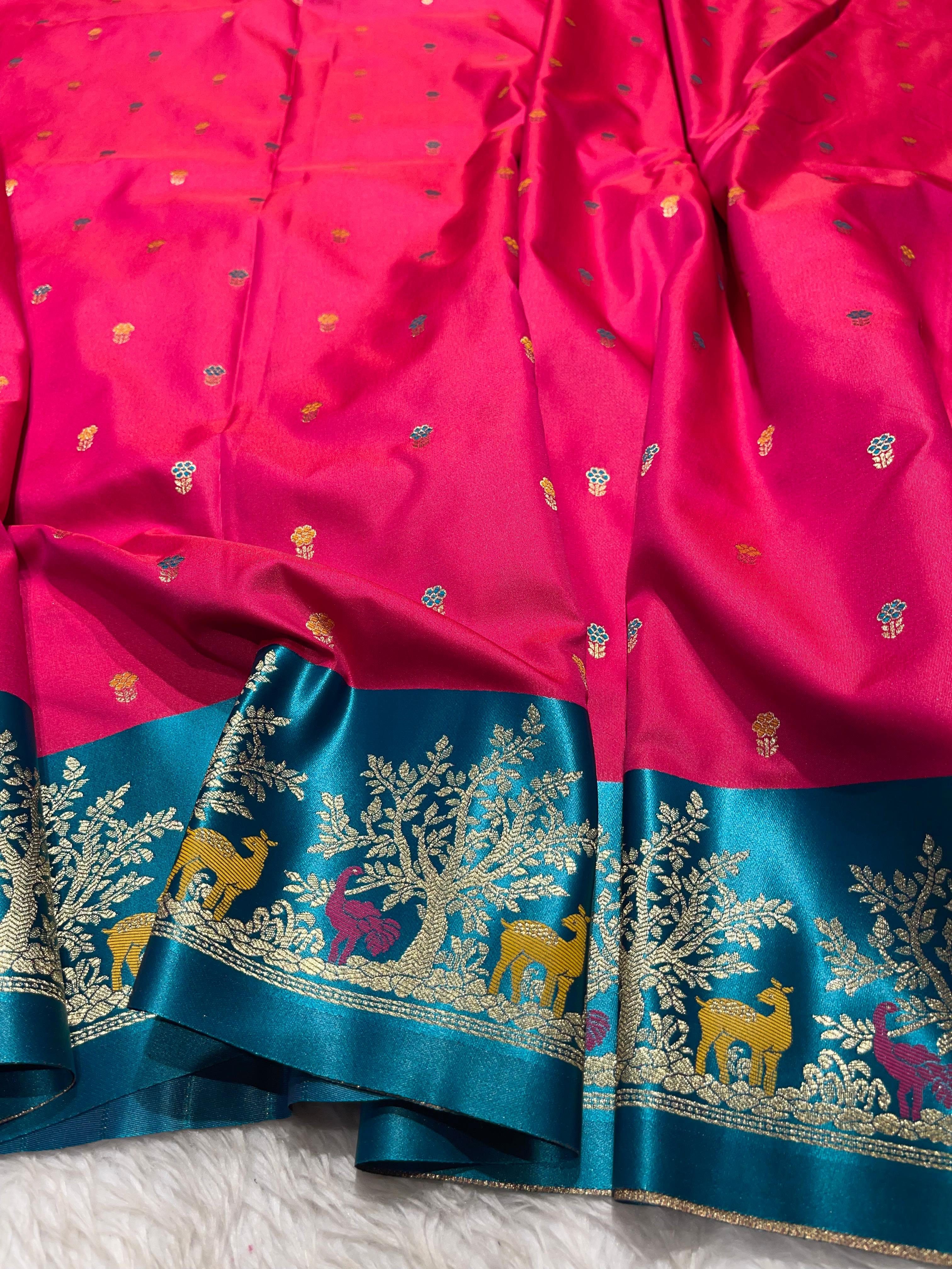 Anika's Banarasi soft silk saree-04