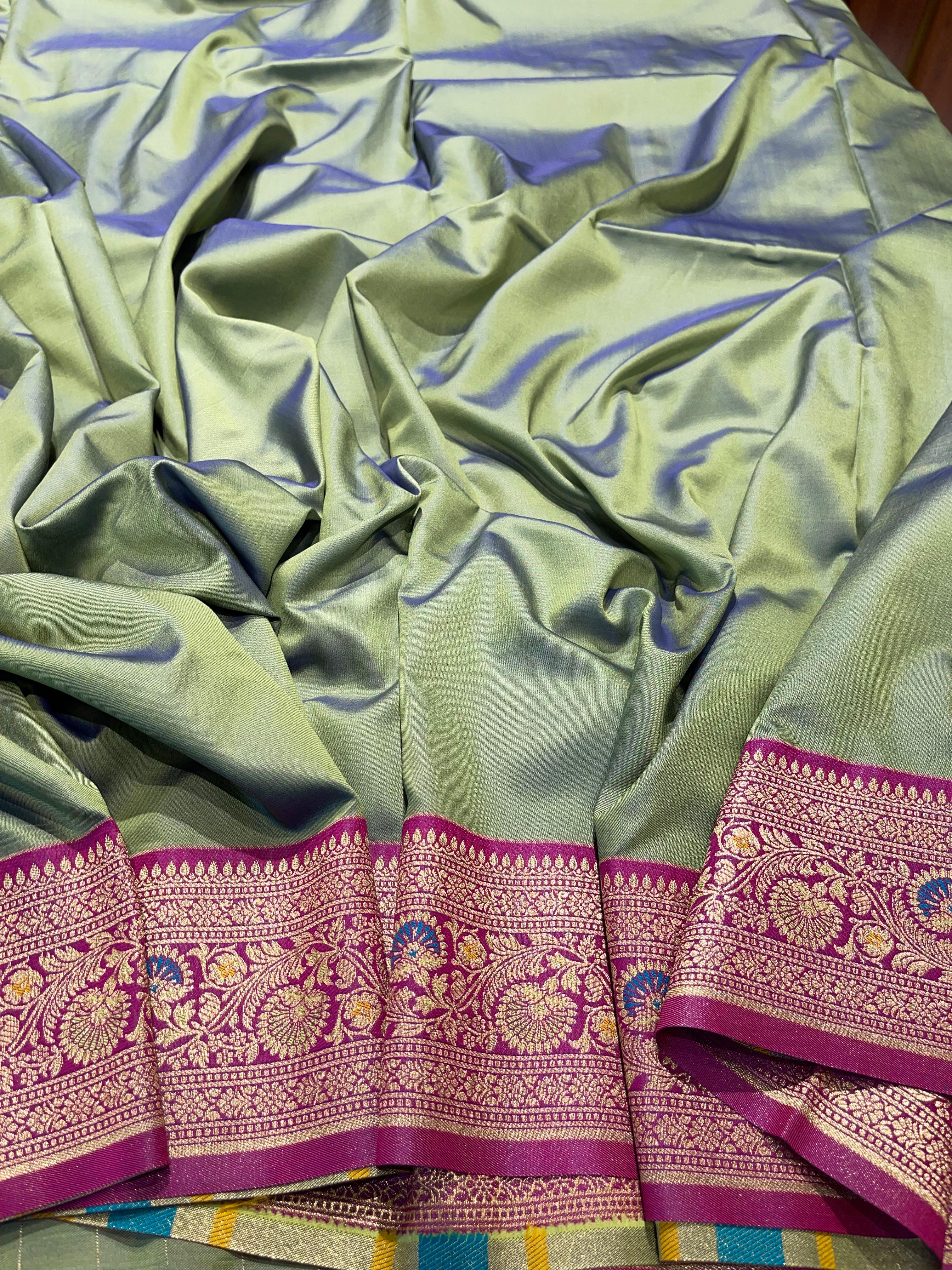 Anika's Banarasi soft silk saree-09