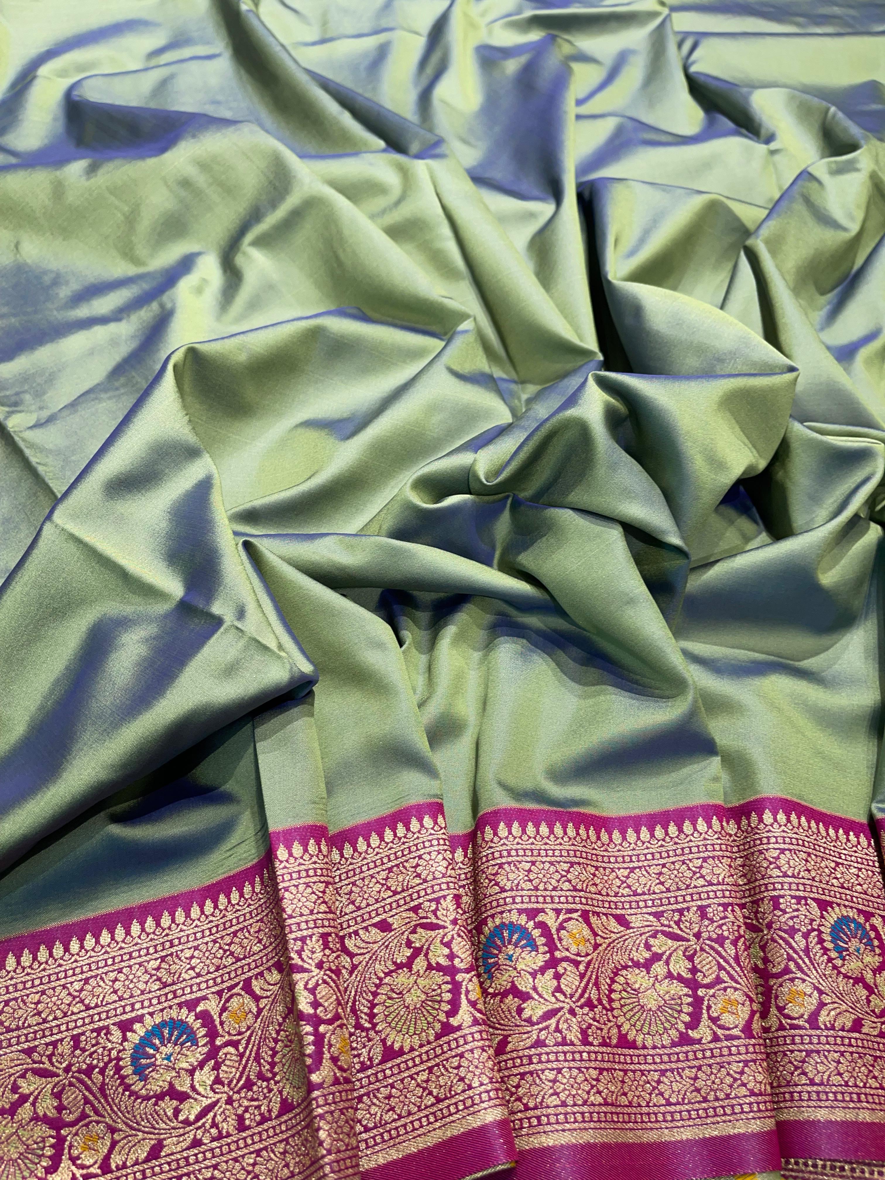 Anika's Banarasi soft silk saree-09