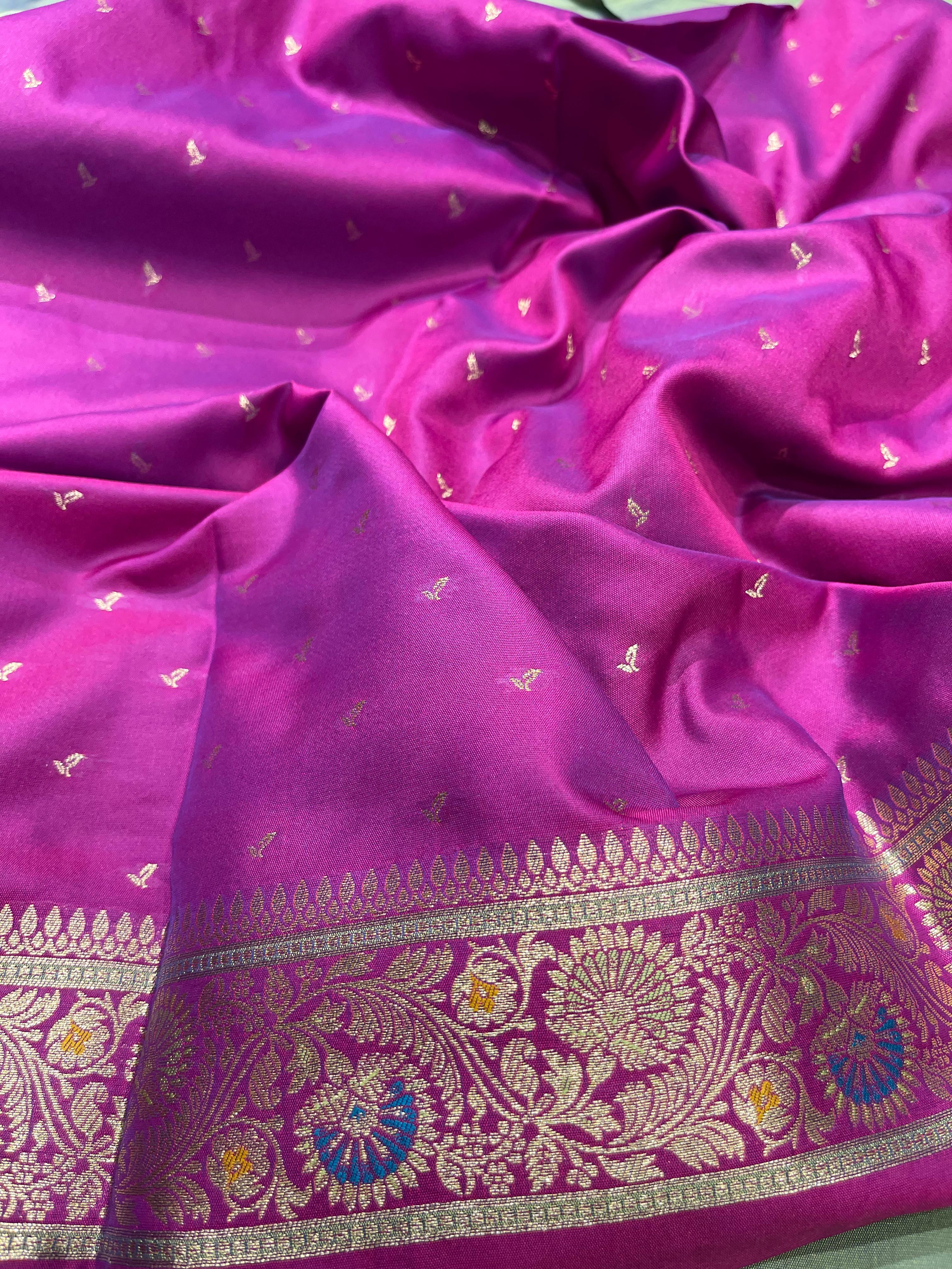 Anika's Banarasi soft silk saree-09