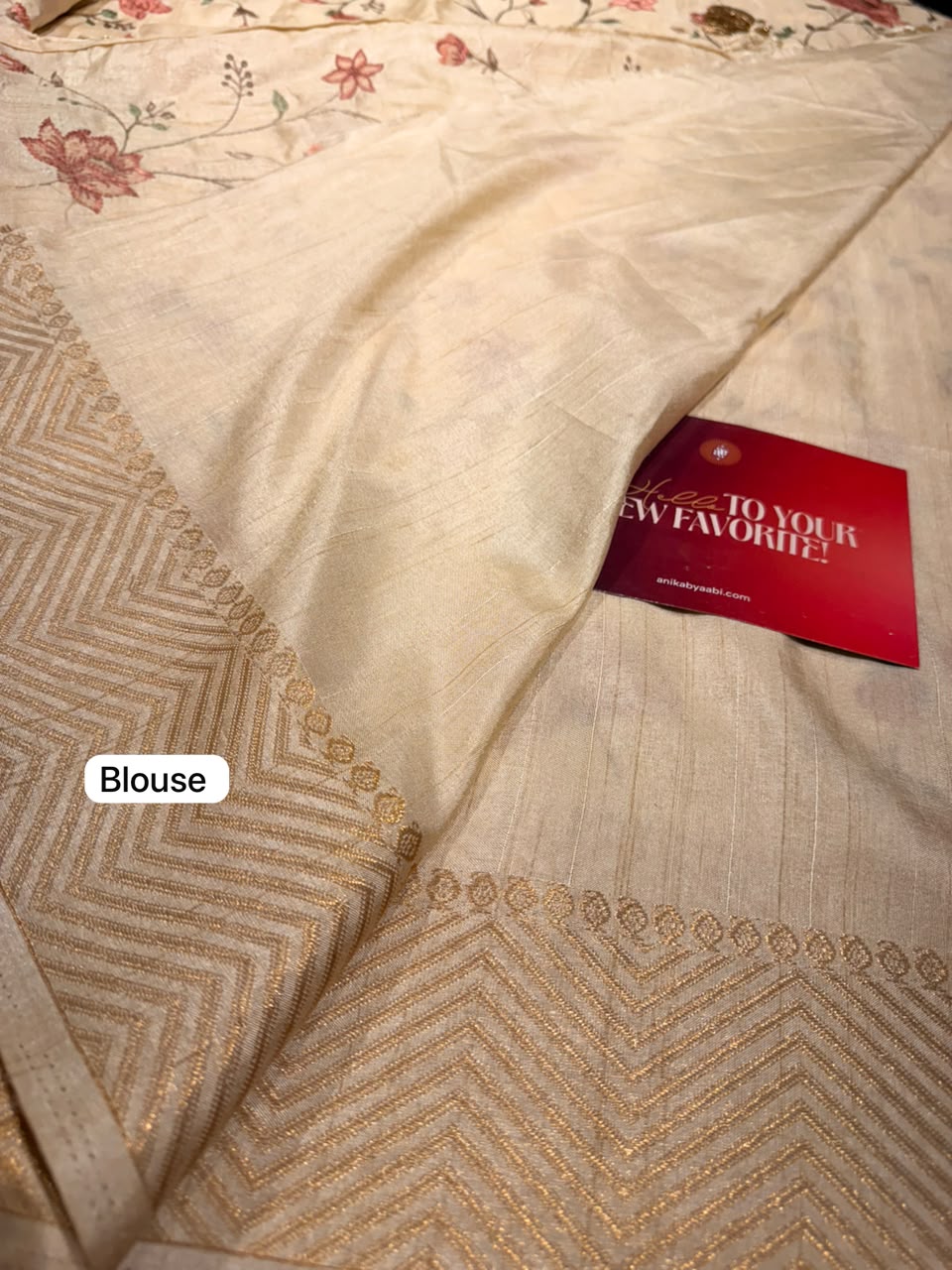 Anika's Halfwhite Saree