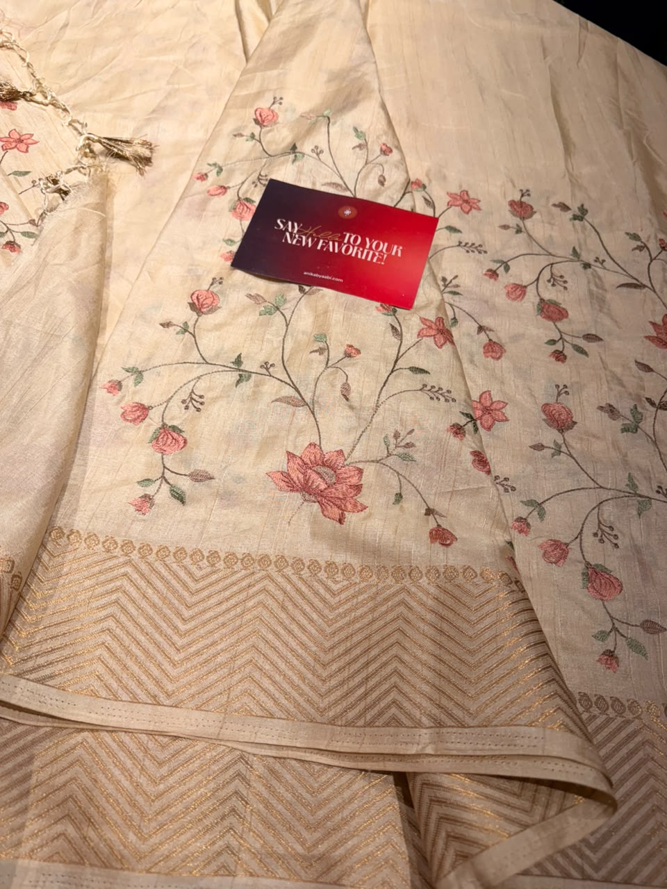 Anika's Halfwhite Saree