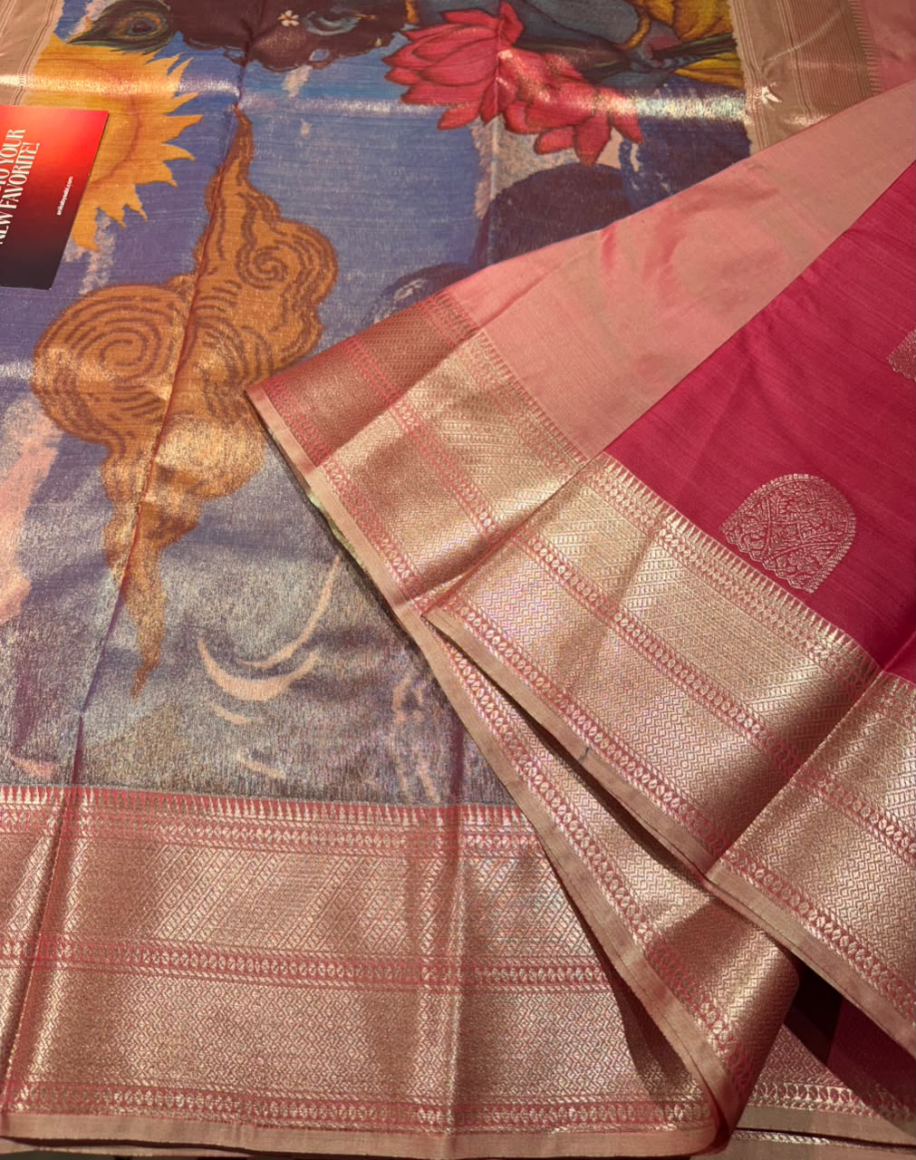 Swayamwaram Vrindavan  Bridal Kanchi Semi Silk Saree-03