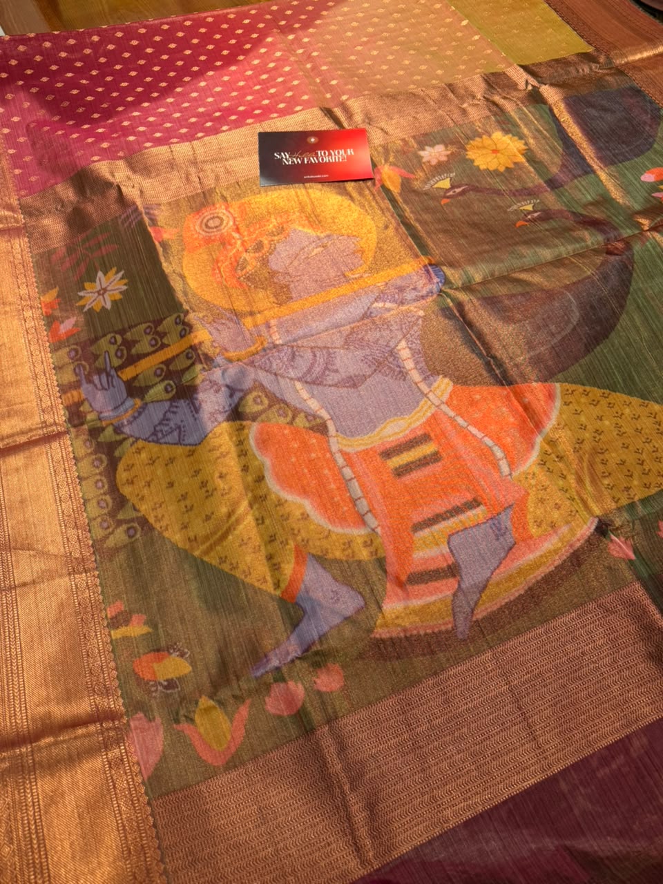 Swayamwaram Vrindavan Bridal Kanchi Semi Silk Saree-26