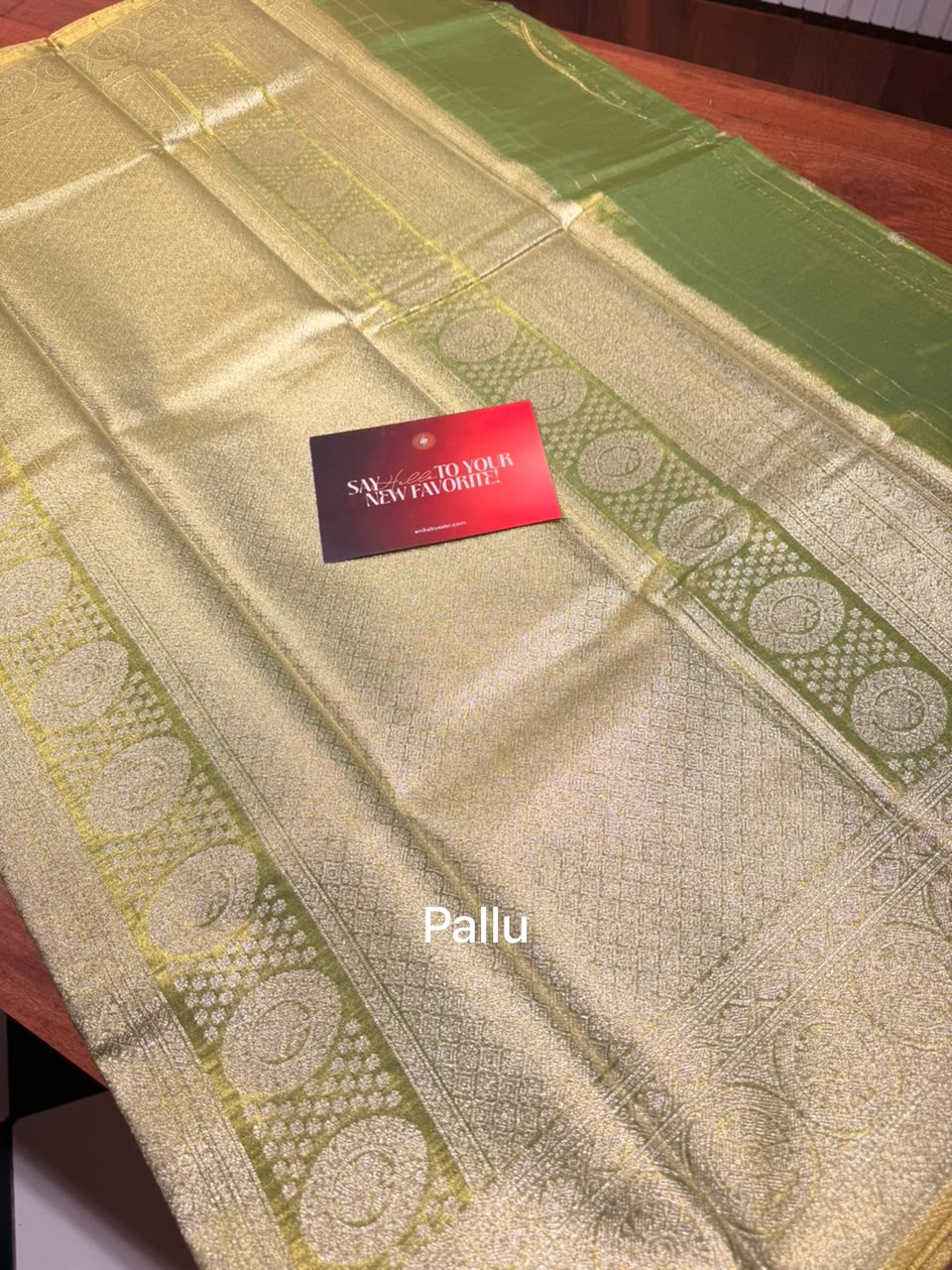 Anika’s  Semi Silk Saree-Green