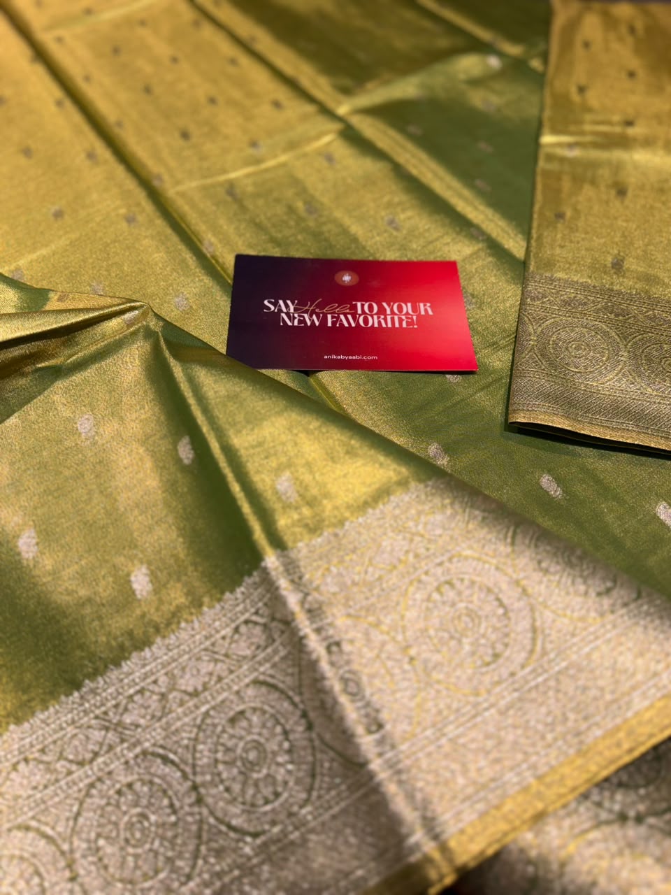 Anika’s  Semi Silk Saree-Green